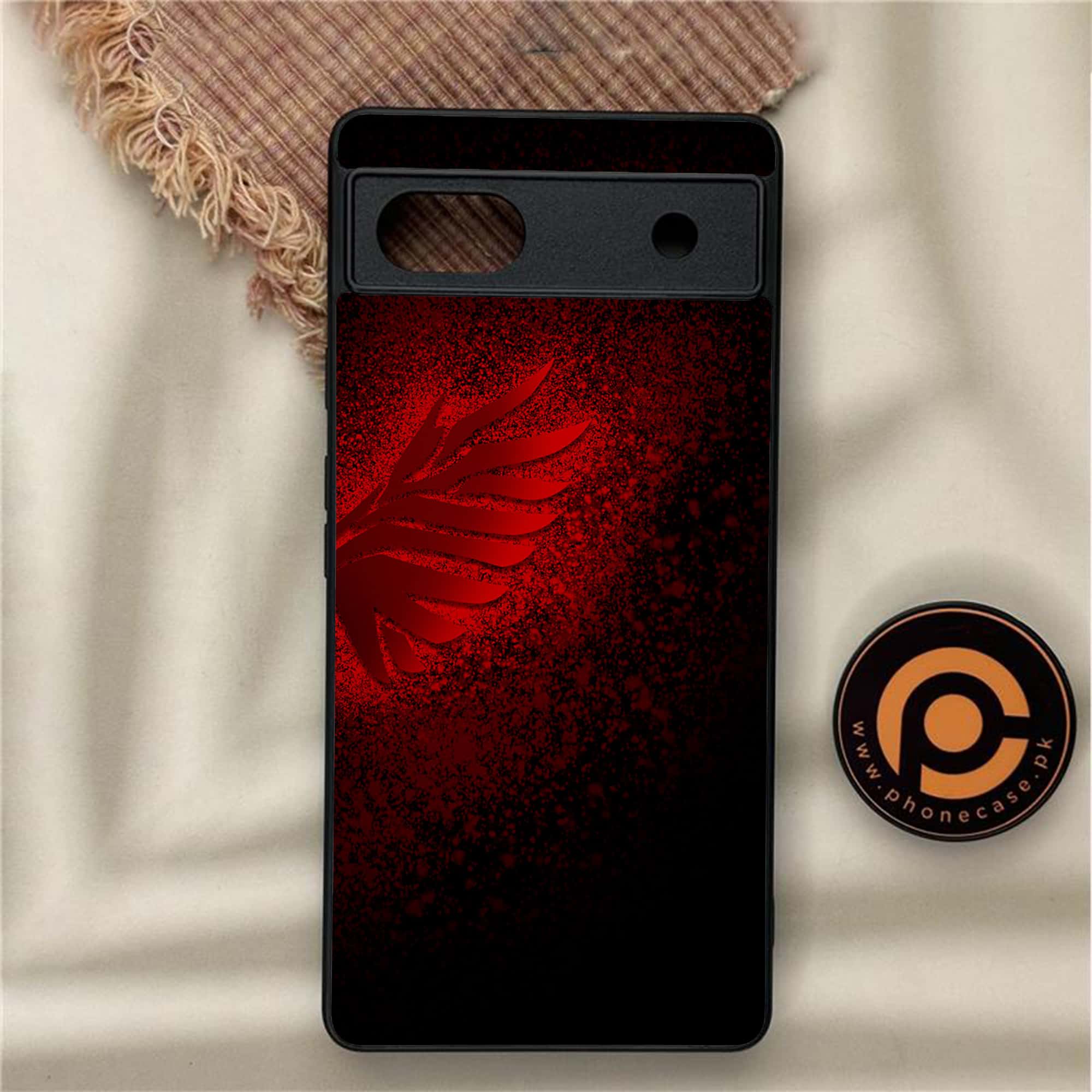 Google Pixel 6A - Angel Wings 2.0 Series - Premium Metal Printed soft Bumper Shock Proof Case