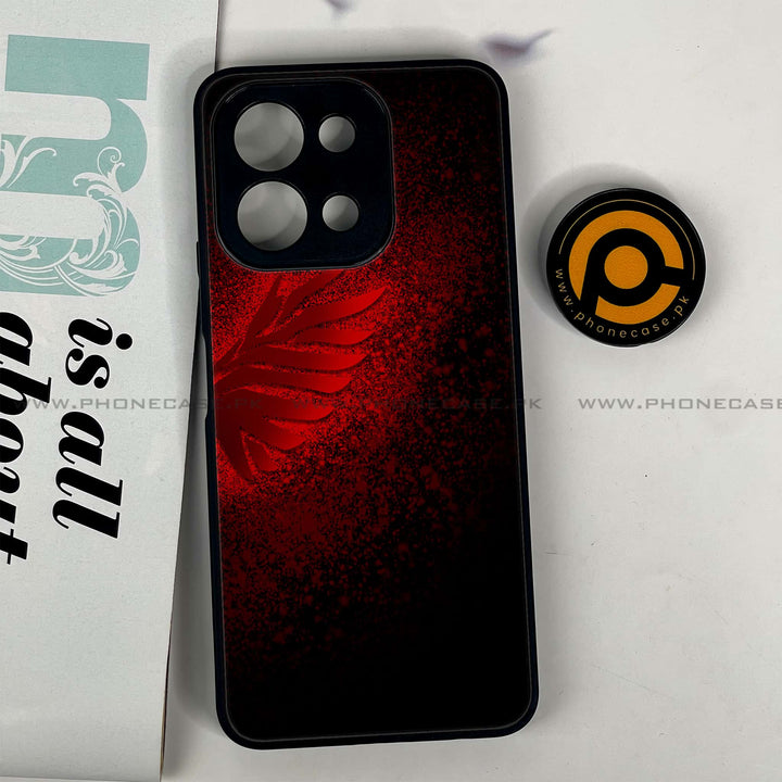 Vivo Y28 - Angel Wings 2.0 Design 2- Premium Printed Glass soft Bumper shock Proof Case CS-44638
