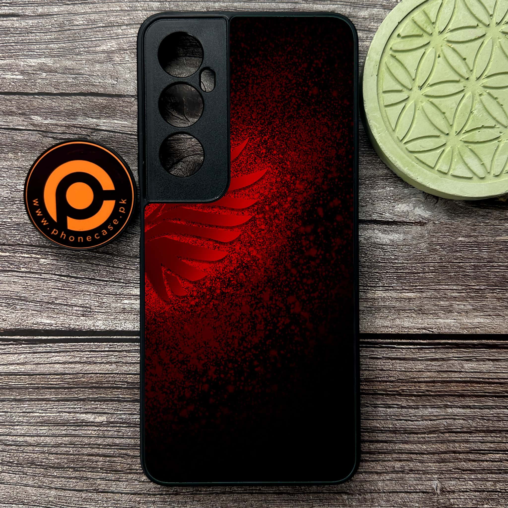 Realme C65  - Angel Wings 2.0 Series - Premium Metal Printed soft Bumper shock Proof Case