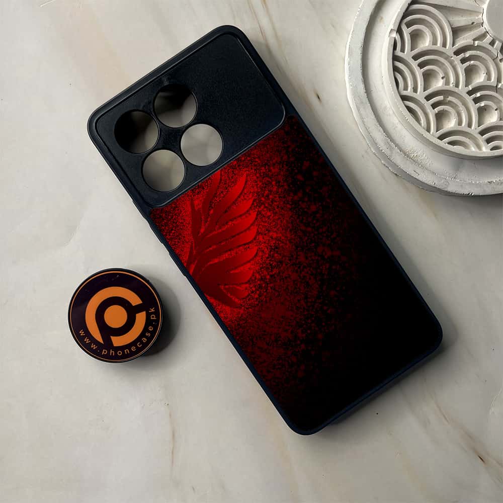 Xiaomi Poco F6 Pro - Angel Wings Series - Premium Metal Printed soft Bumper shock Proof Case