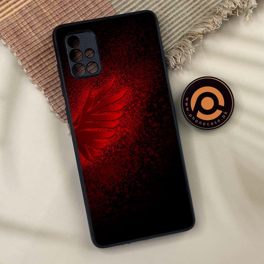 Samsung Galaxy A71 -  Angel Wings 2.0  Series - Premium Metal Printed soft Bumper shock Proof Case