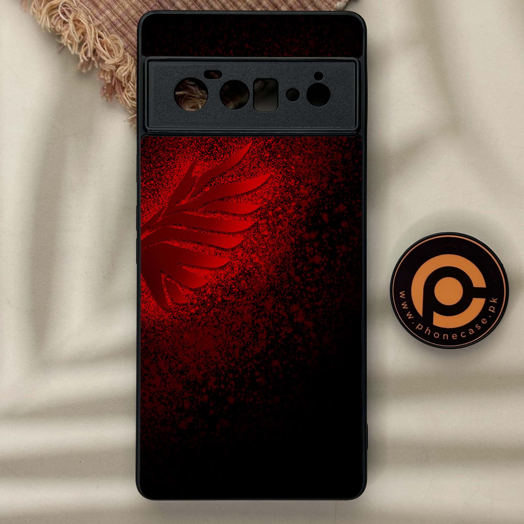 Google Pixel 6 Pro- Angel Wings 2.0 Series - Premium Metal Printed soft Bumper Shock Proof Case