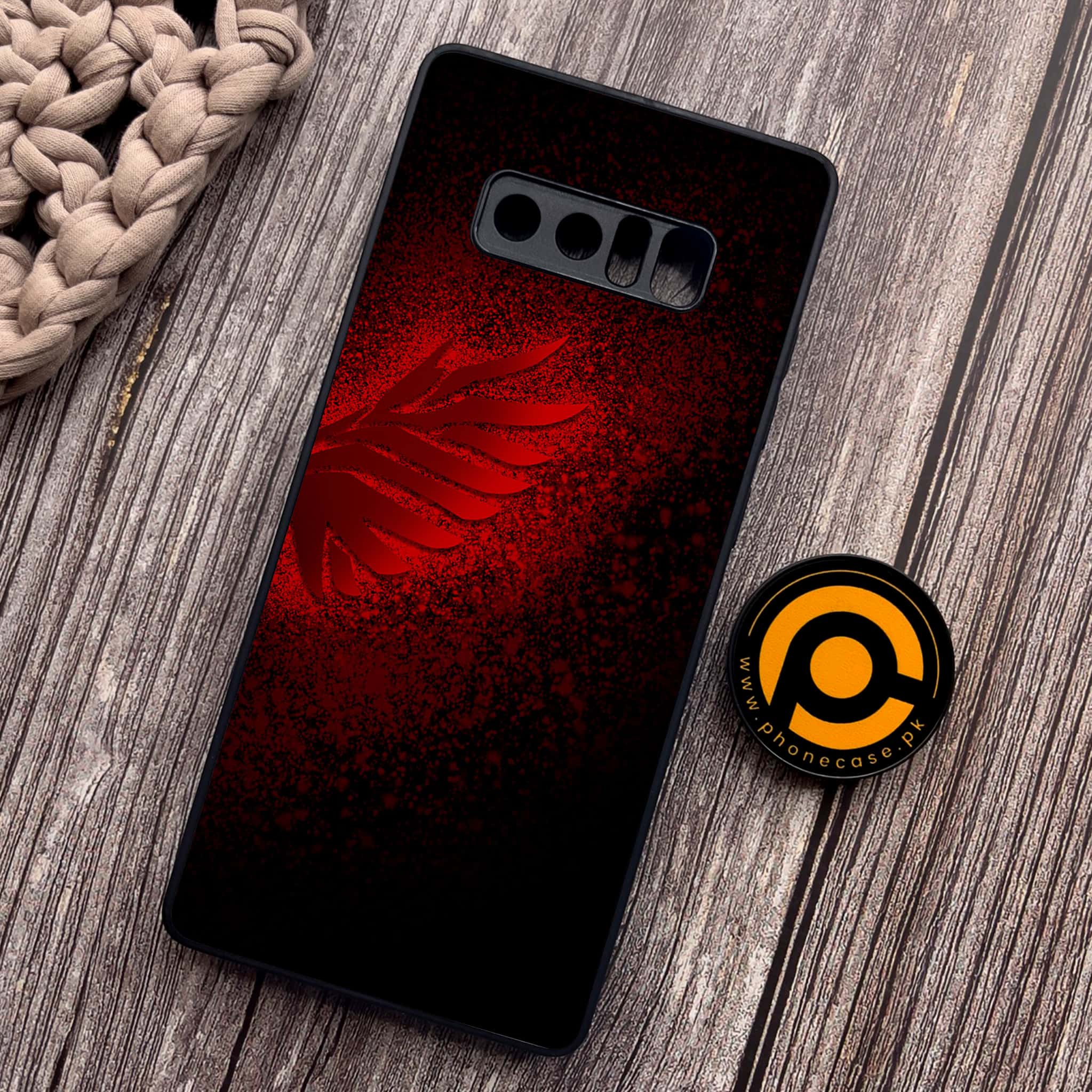 Samsung Galaxy Note 8 -Angel Wings 2.0 Series - Premium Metal Printed soft Bumper shock Proof Case