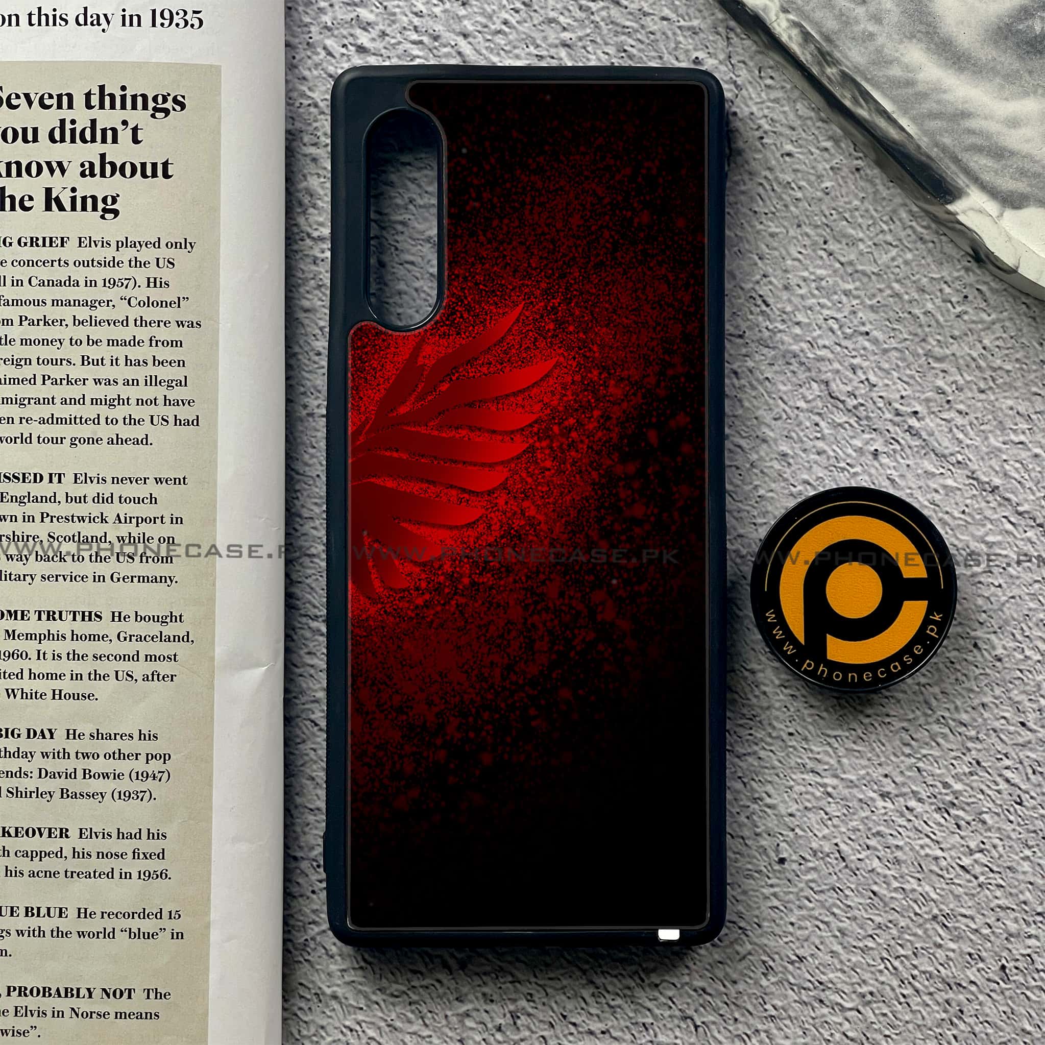 LG Velvet - Angel Wings 2.0 Series - Premium Printed Glass soft Bumper shock Proof Case