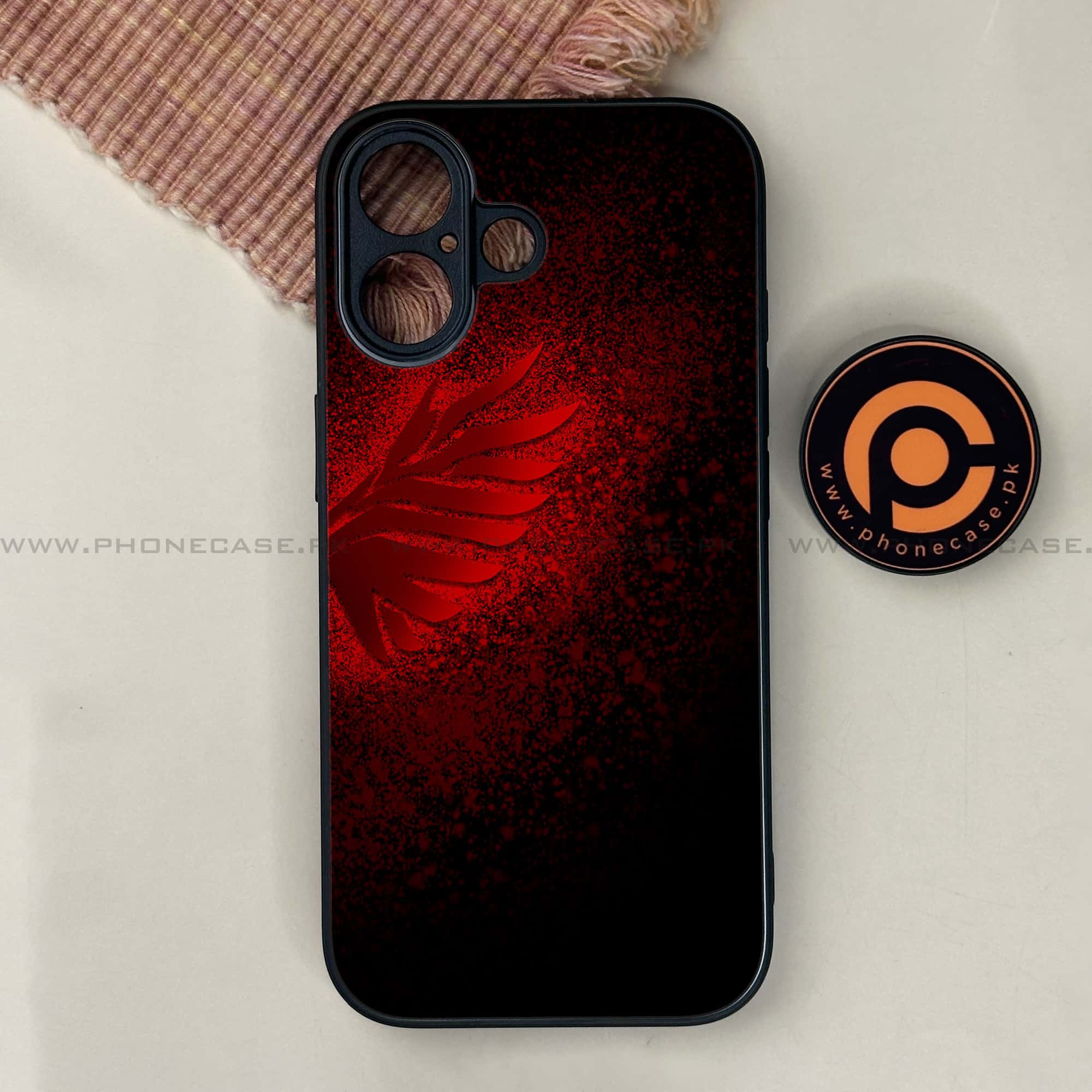 iPhone 17 - Angel Wings 2.0 Series - Premium Printed Glass soft Bumper shock Proof Case