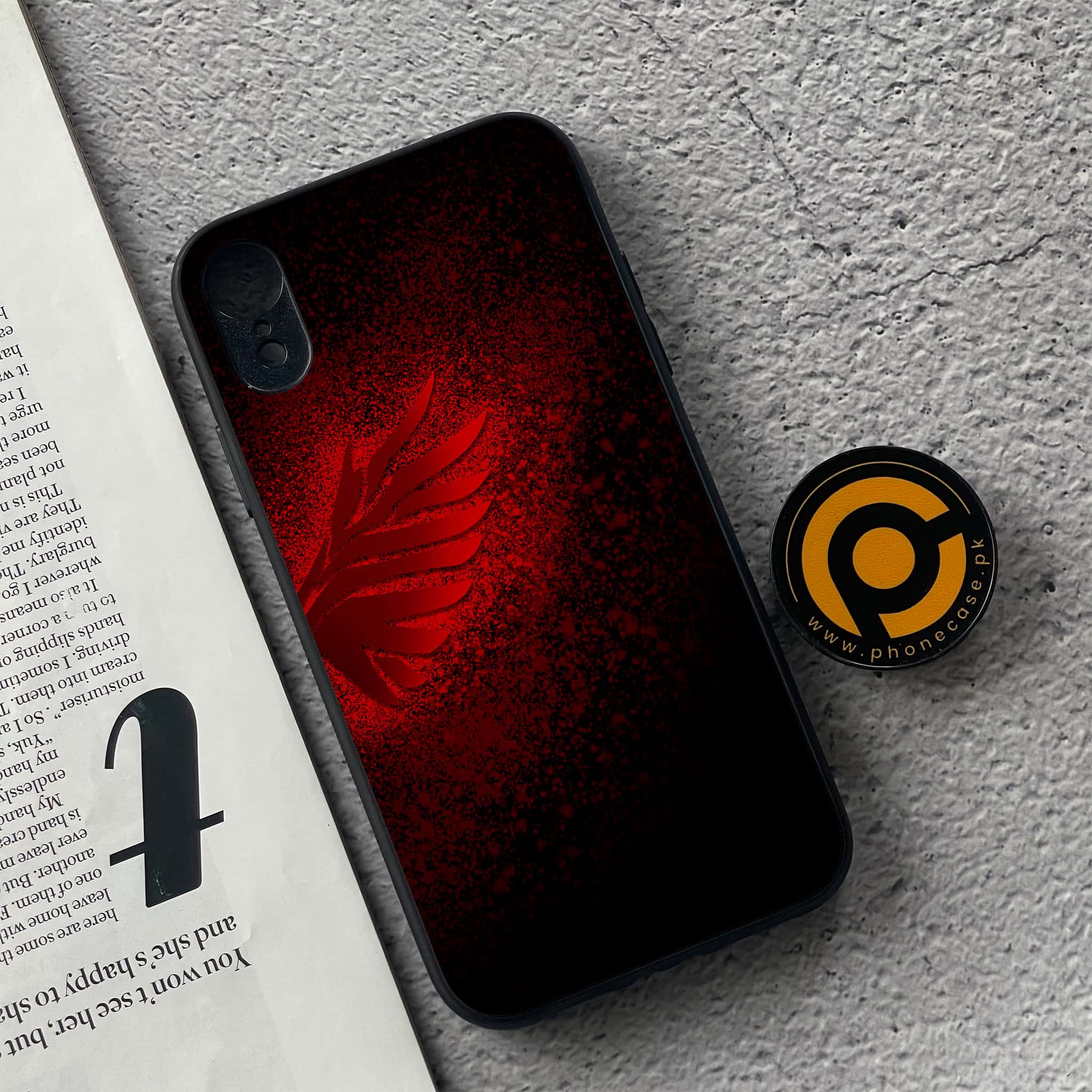 iPhone XR - Angel Wings 2.0 Series - Premium Metal Printed soft Bumper shock Proof Case