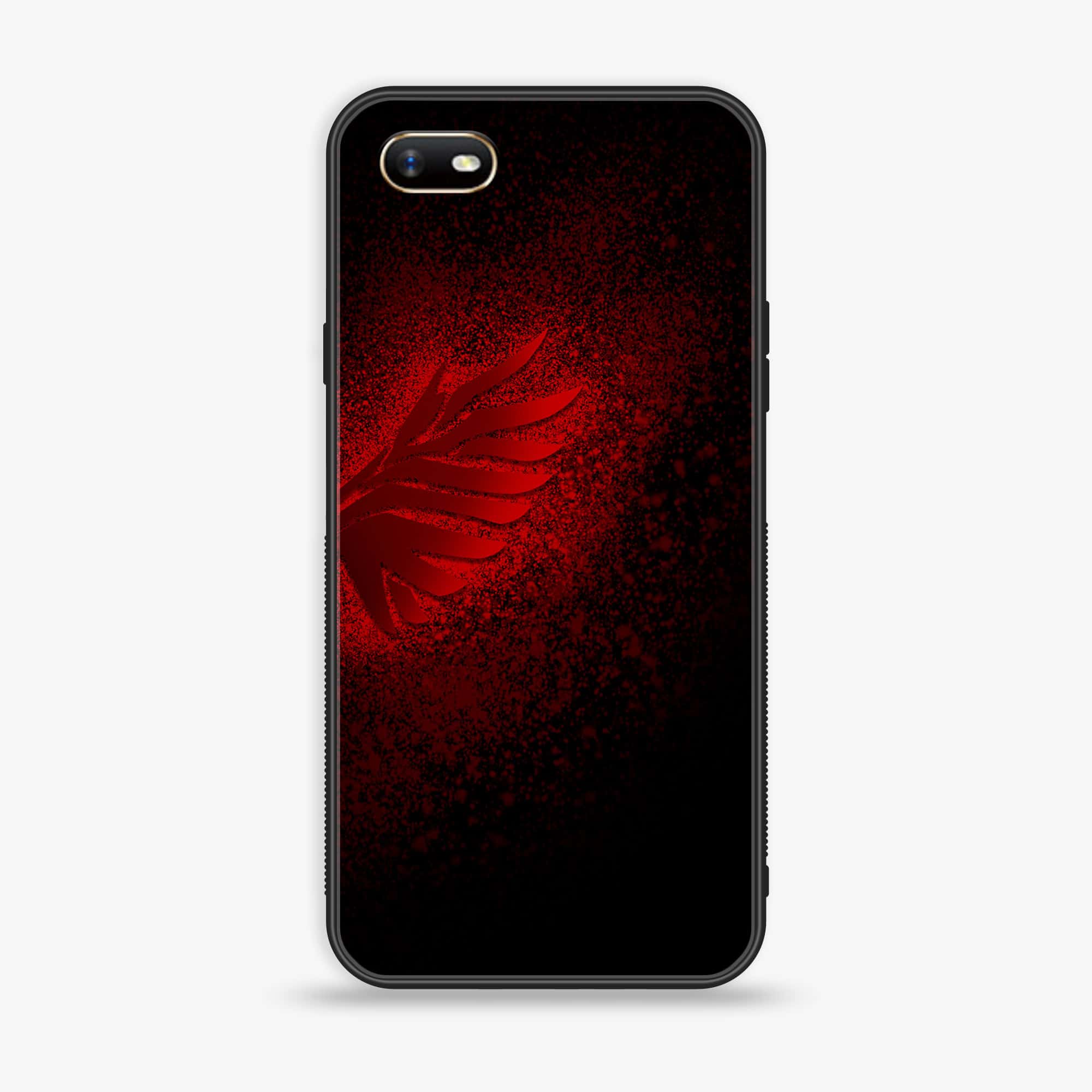 Oppo A1k  - Angel Wings 2.0 Series - Premium Printed Glass soft Bumper shock Proof Case