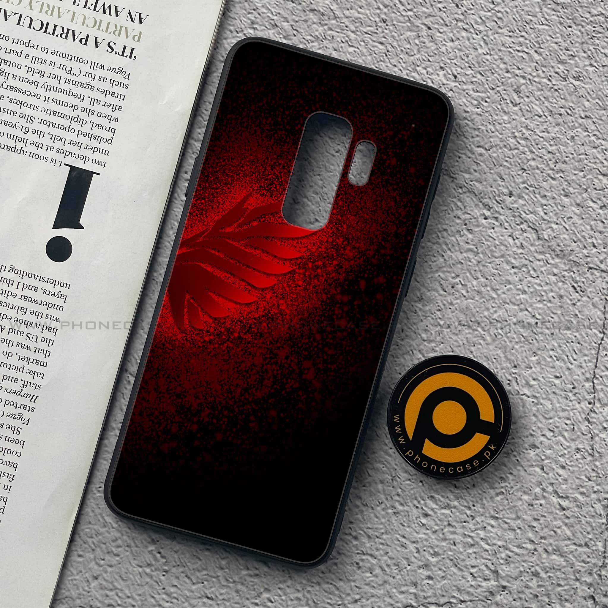 Samsung Galaxy S9 Plus - Angel Wings 2.0 Series - Premium Printed Glass soft Bumper shock Proof Case