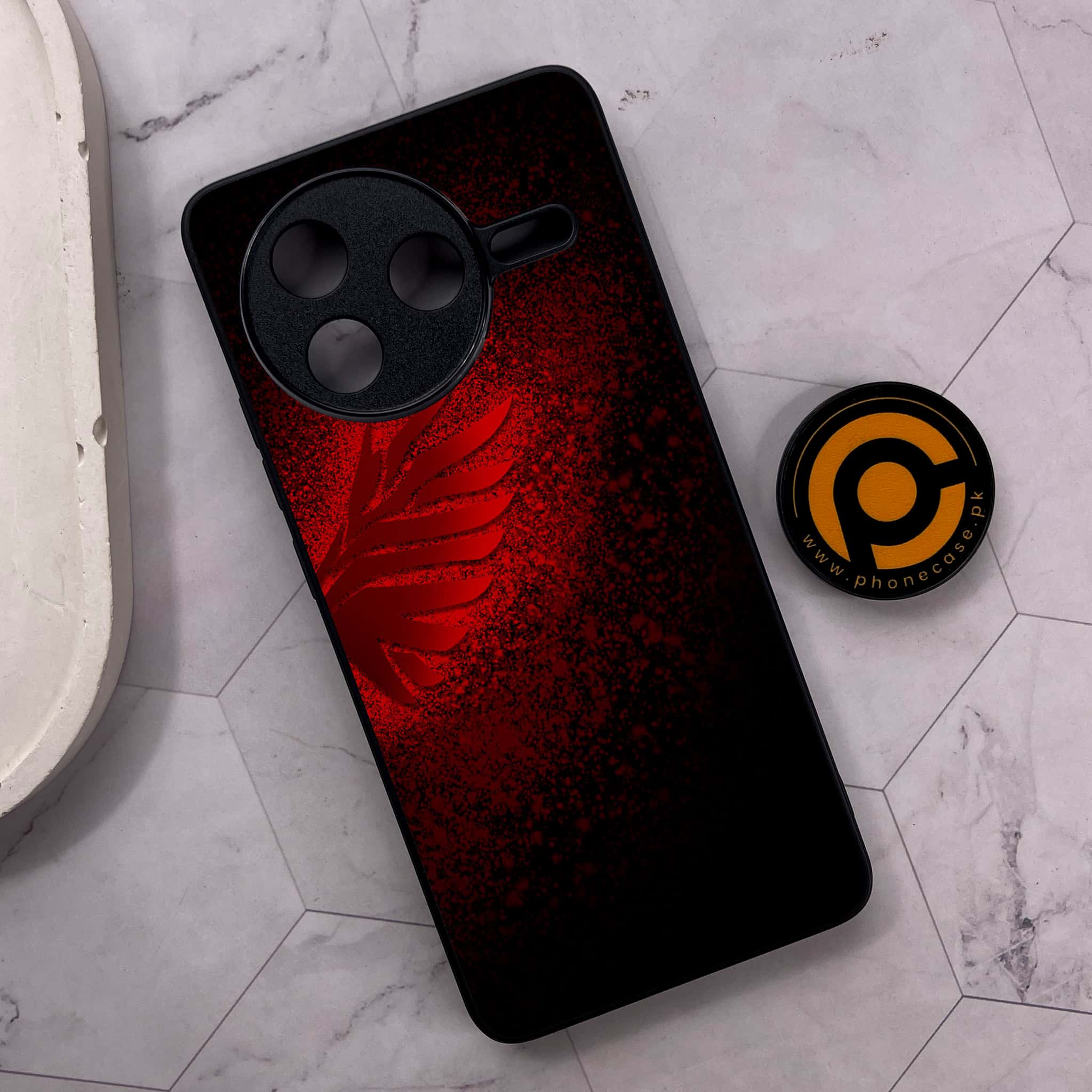 Xiaomi Poco F7 Pro 5G - Angel Wings 2.0 Series - Premium Metal Printed soft Bumper shock Proof Case