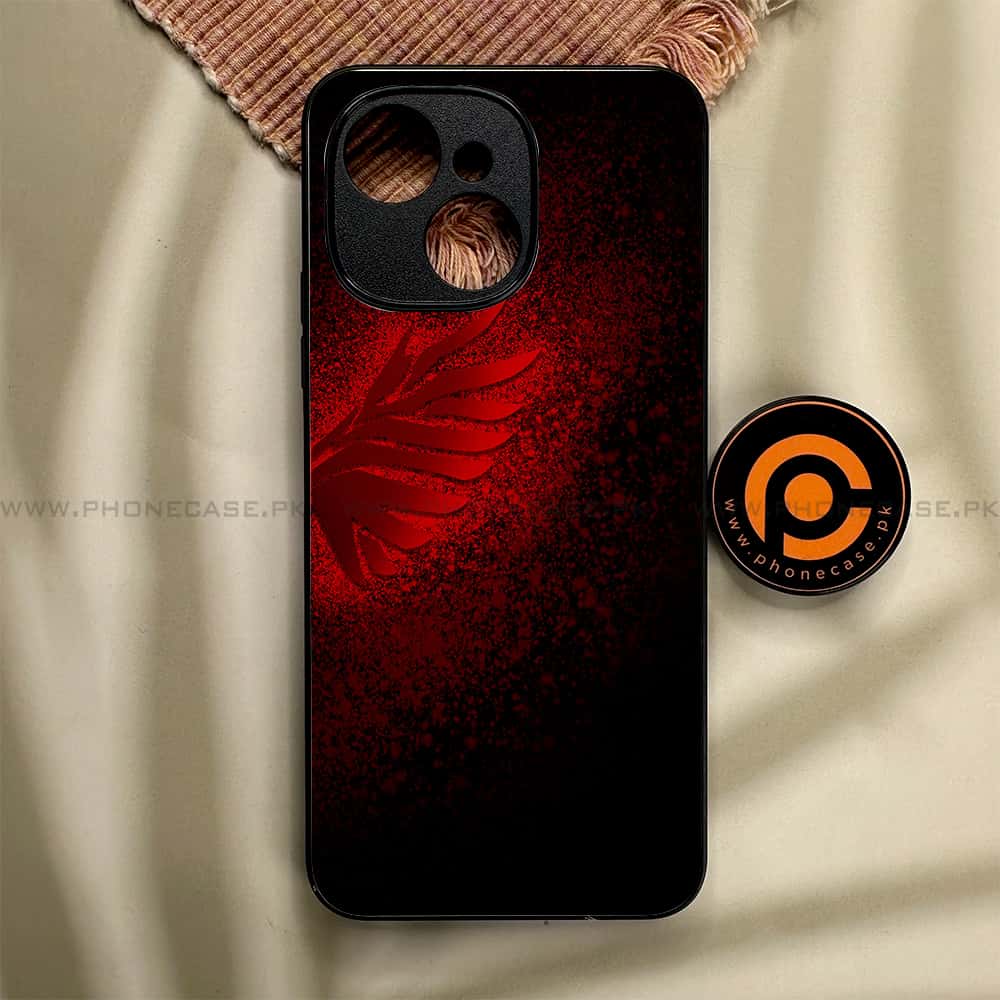 Tecno Spark 40C - Angel Wings 2.0 Series - Premium Metal Printed soft Bumper shock Proof Case