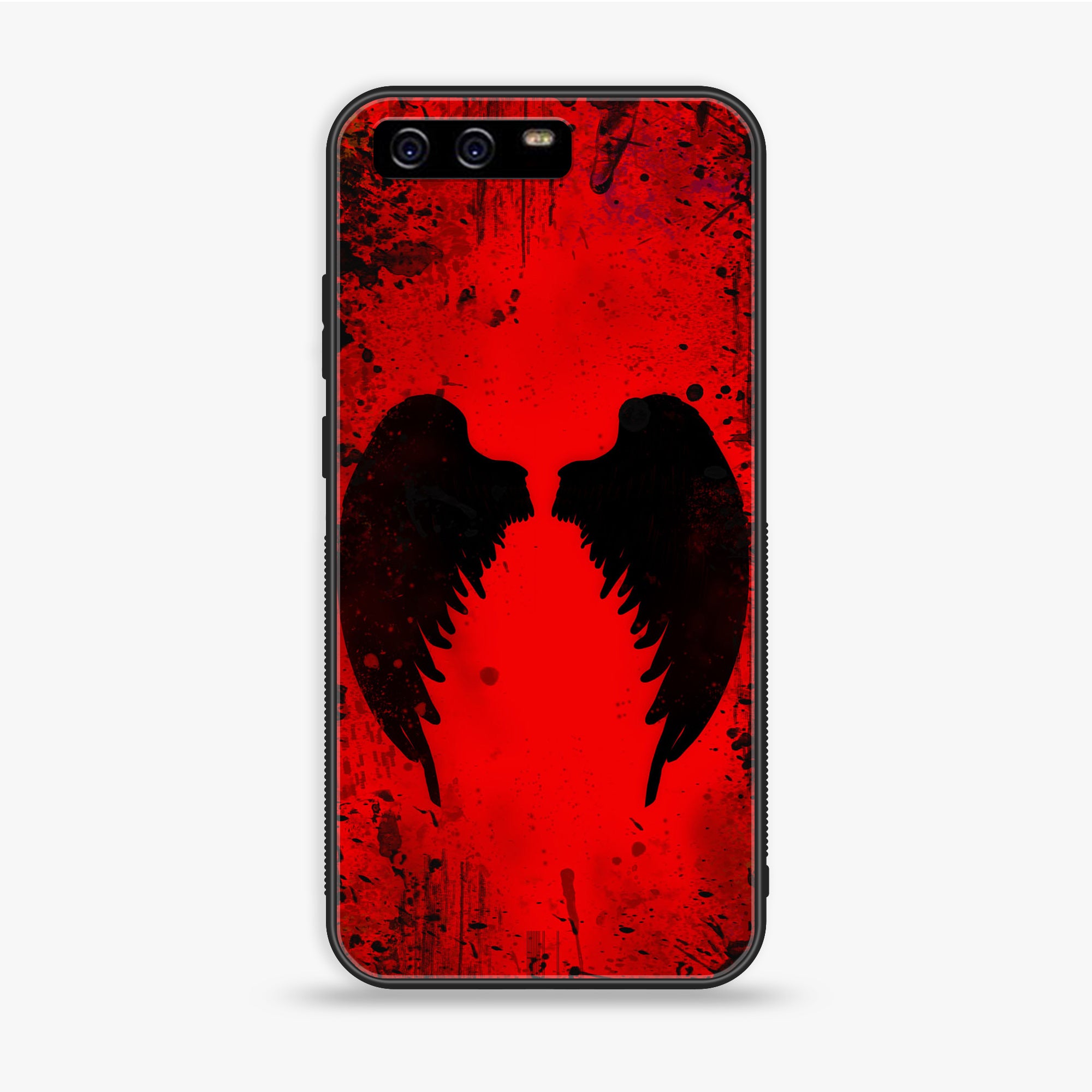 Huawei P10 Plus - Angel Wings 2.0 Series - Premium Printed Glass soft Bumper shock Proof Case