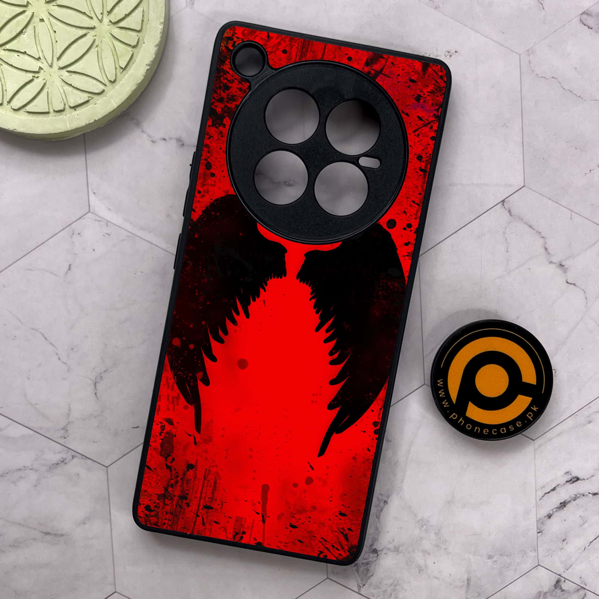 Infinix Zero 40 5G - Angel Wings 2.0 Series - Premium Metal Printed soft Bumper shock Proof Case