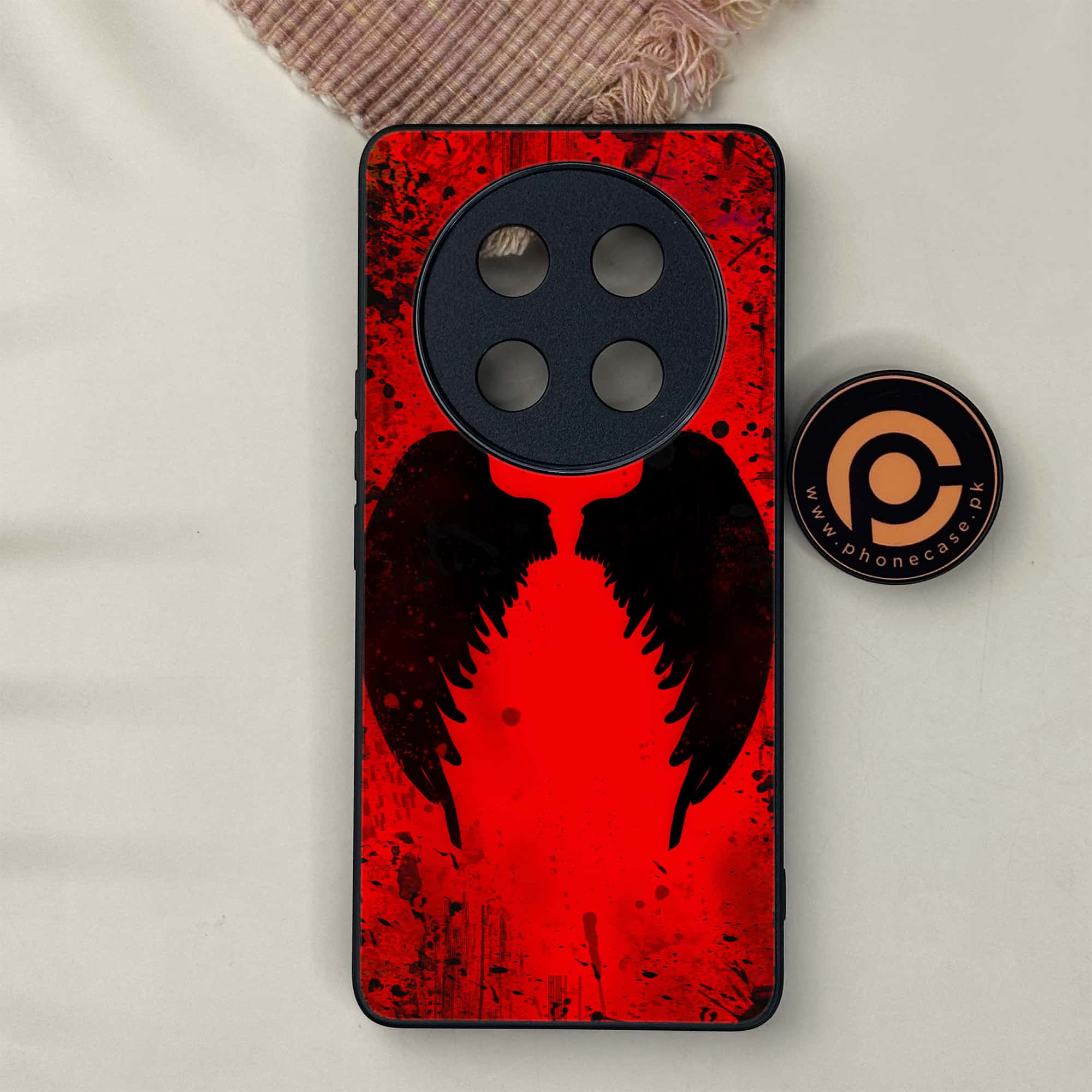 Honor X9c 5G - Angel Wings 2.0 Series - Premium Metal Printed soft Bumper shock Proof Case