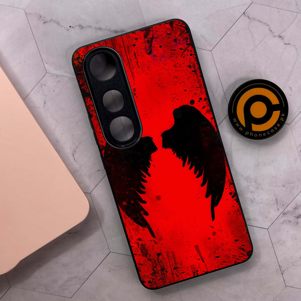 Vivo V50 Lite - Angel Wings 2.0  Design 3 - Premium Metal Printed soft Bumper shock Proof Case  CS-37441