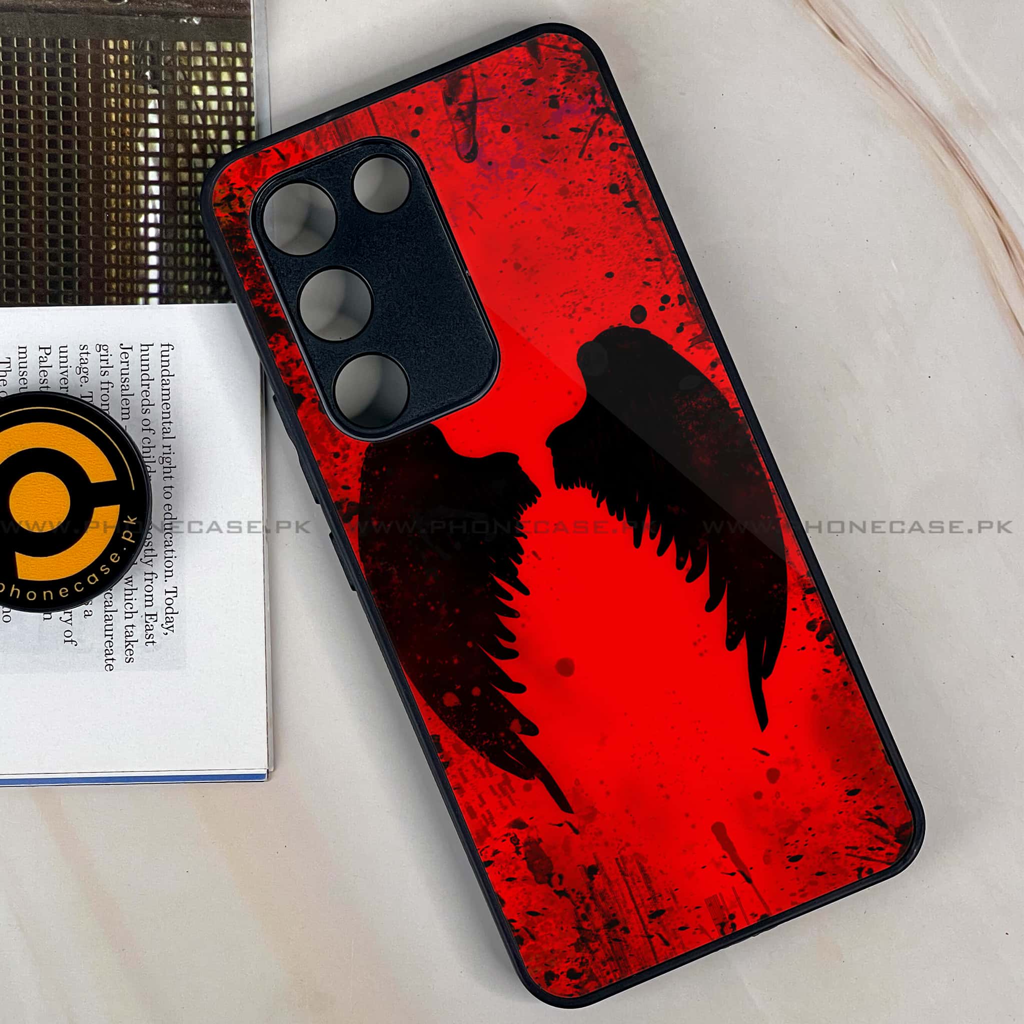 Vivo Y200e - Angel Wings 2.0 Series - Premium Metal Printed soft Bumper shock Proof Case