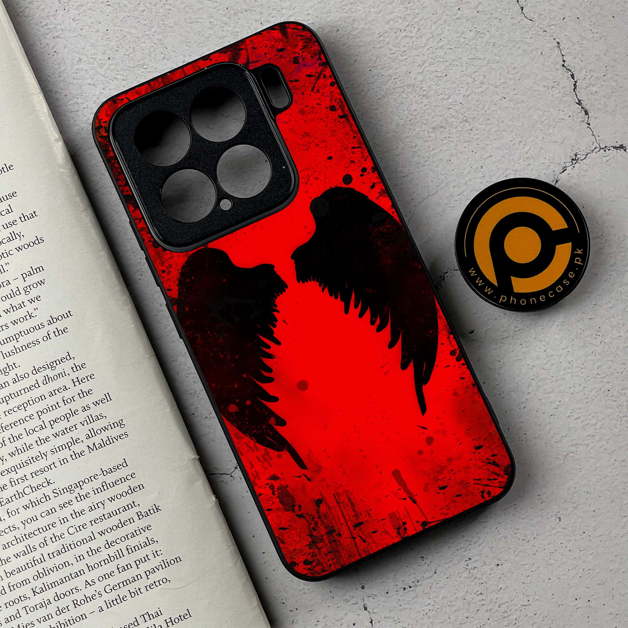 Xiaomi 15 - Angel Wings 2.0 Series - Premium Metal Printed soft Bumper shock Proof Case
