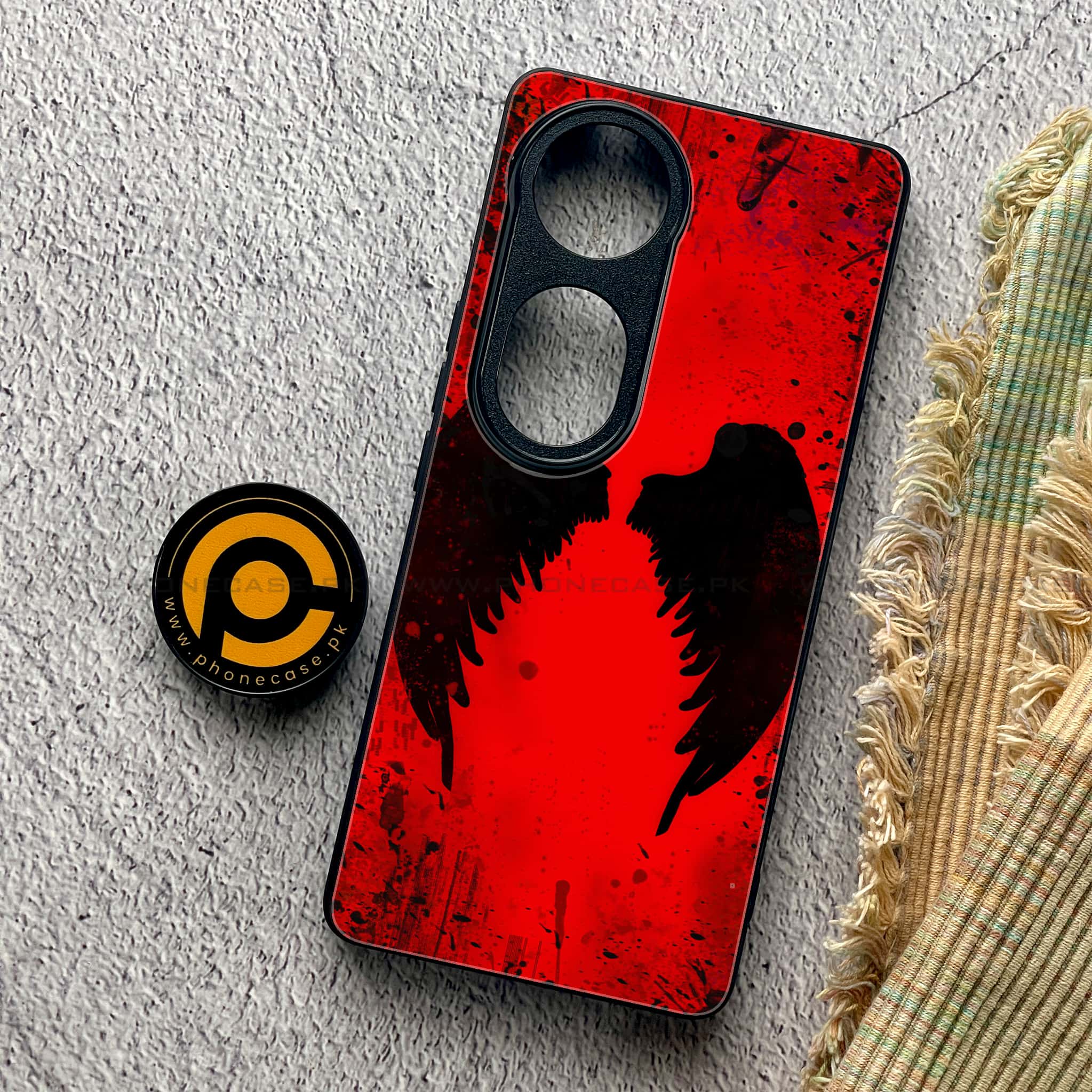 Vivo S19 Pro - Angel Wings 2.0 Series - Premium Metal Printed soft Bumper shock Proof Case