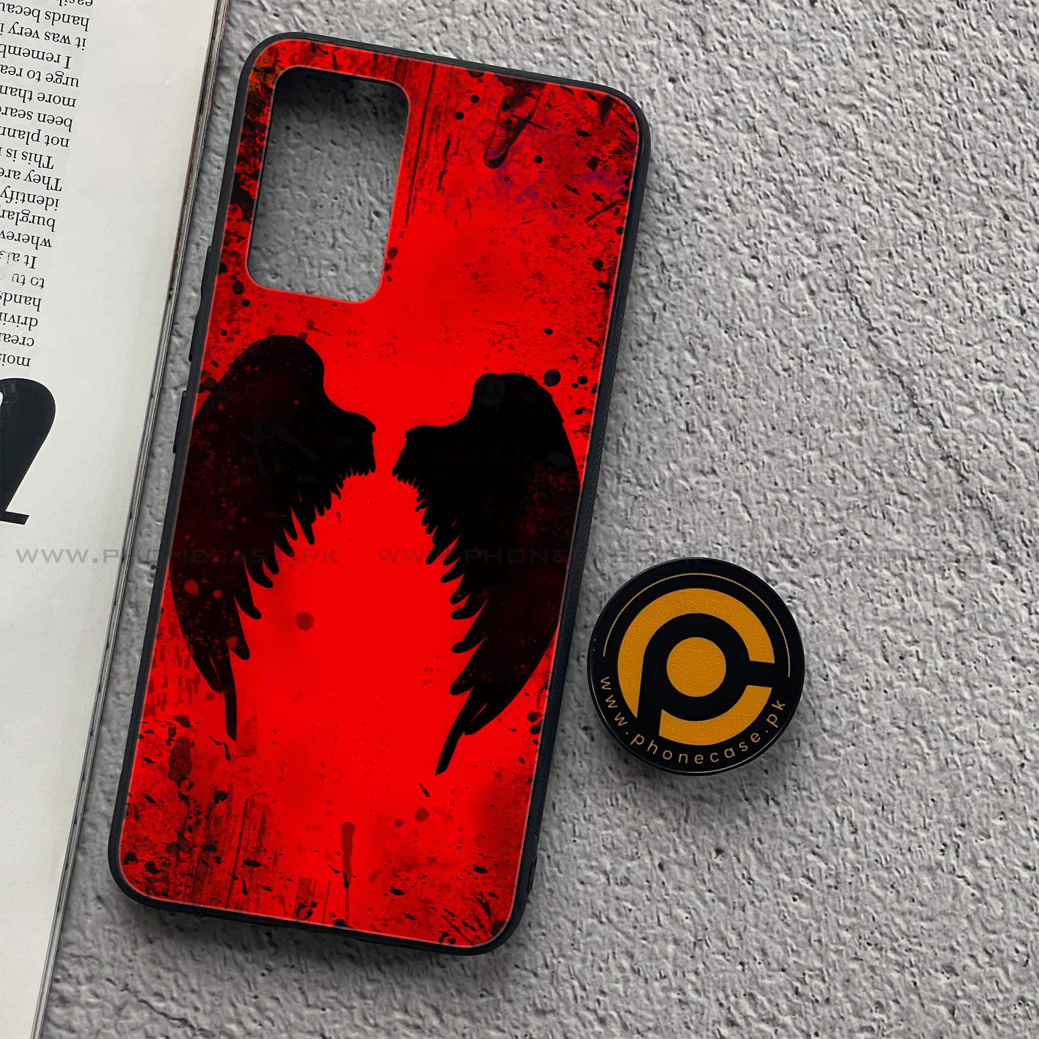 Vivo V21 - Angel Wings 2.0 Series - Premium Printed Glass soft Bumper shock Proof Case