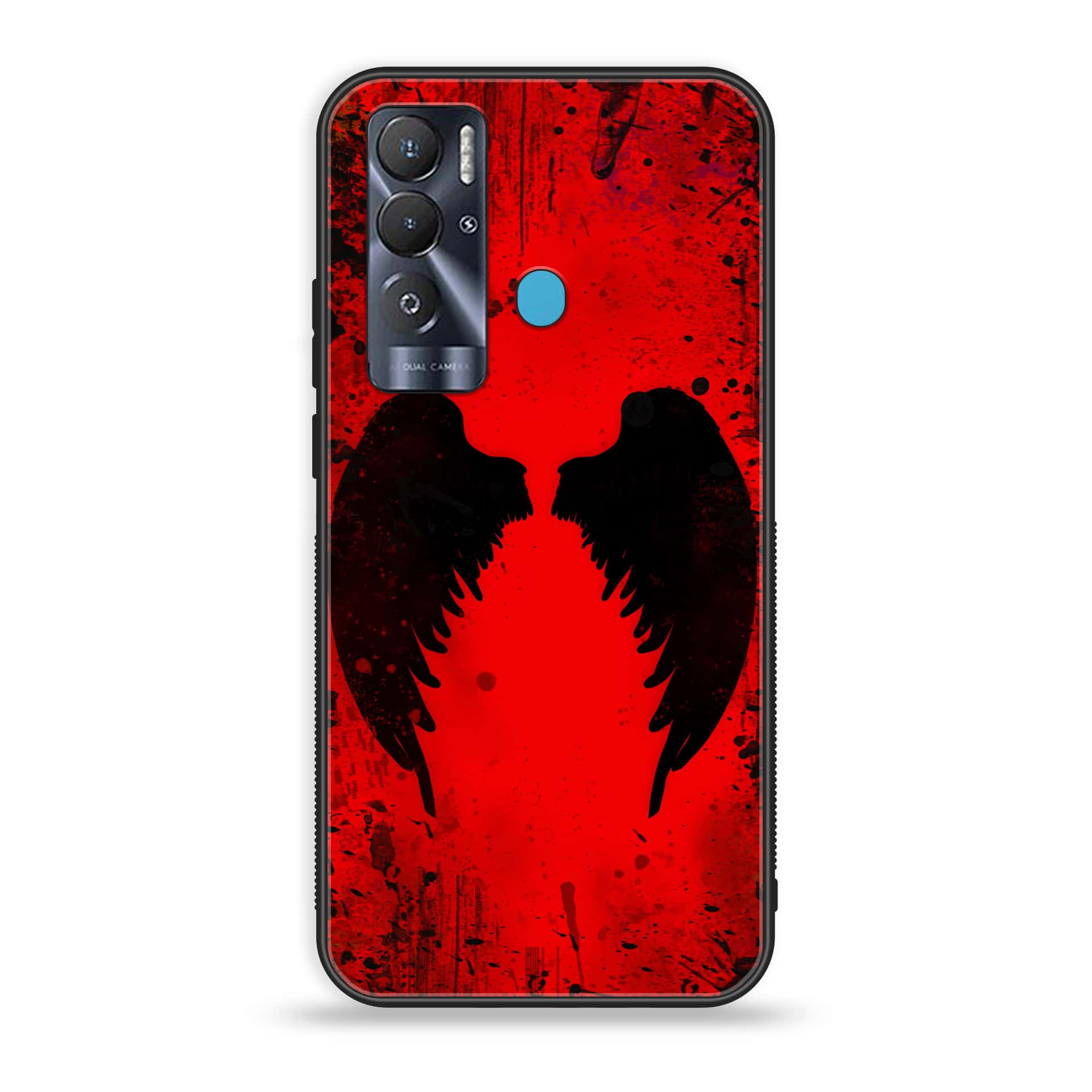 Tecno Pova Neo Angel Wings series 2.0  Premium Printed Glass soft Bumper shock Proof Case