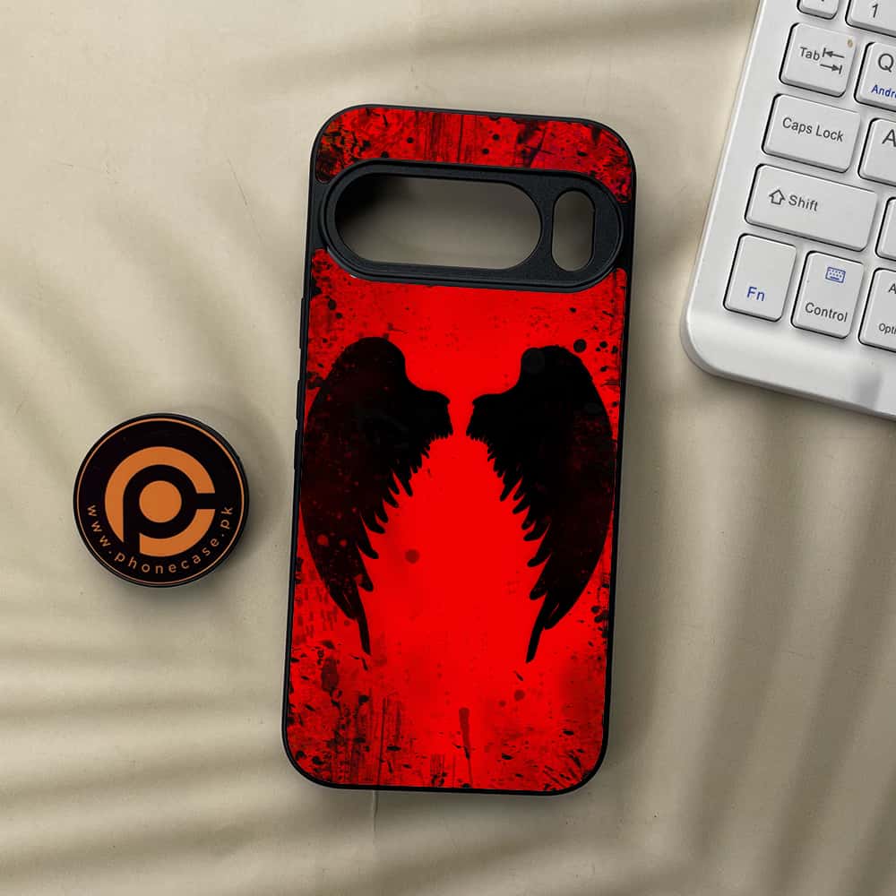 Google Pixel 10 Pro  - Angel Wings 2.0 Series - Premium Metal Printed soft Bumper Shock Proof Case