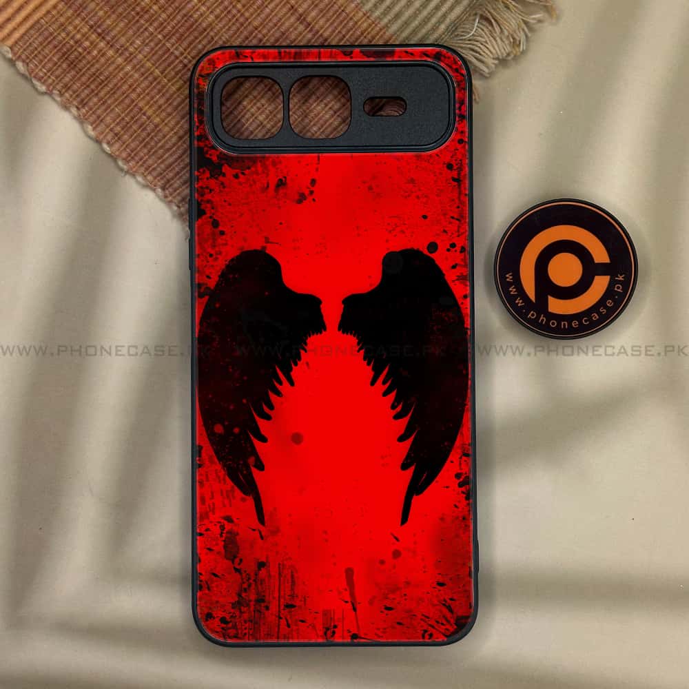 Infinix Smart 10 Plus - Angel Wings 2.0 Series - Premium Metal Printed soft Bumper shock Proof Case