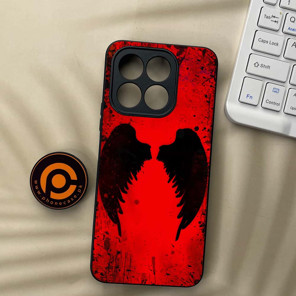 Honor X5b Plus - Angel Wings 2.0 Series - Premium Metal  Printed soft Bumper shock Proof Case