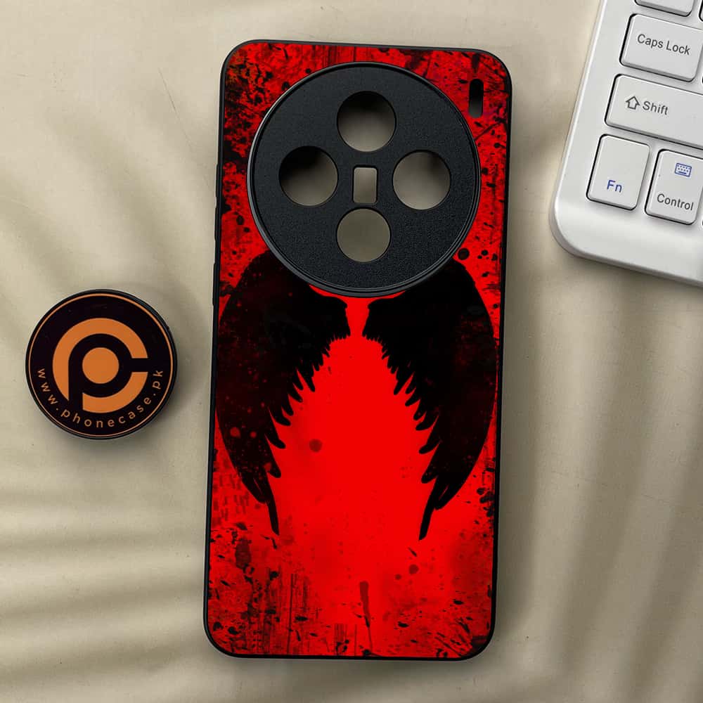 Vivo X200 - Angel Wings 2.0 Series - Premium Metal  Printed soft Bumper shock Proof Case