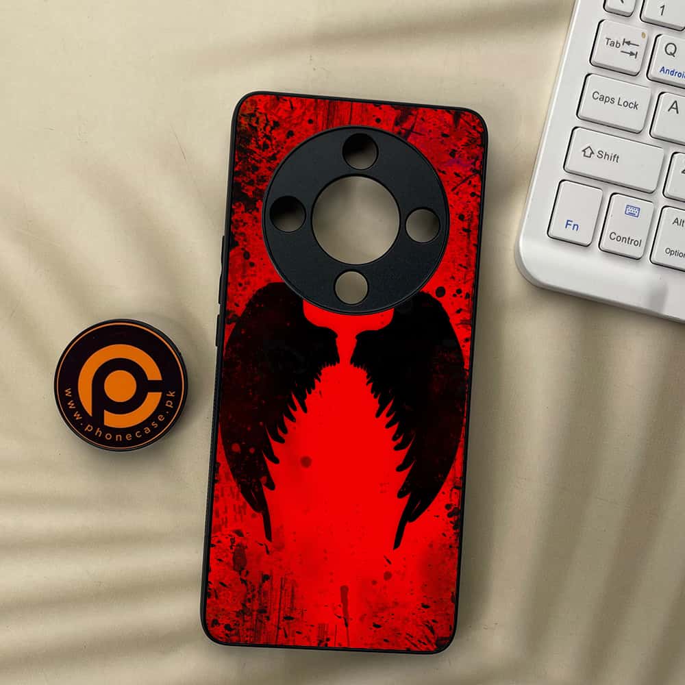 HONOR X9b 5G - Angel Wings 2.0 Series - Premium Metal  Printed soft Bumper shock Proof Case