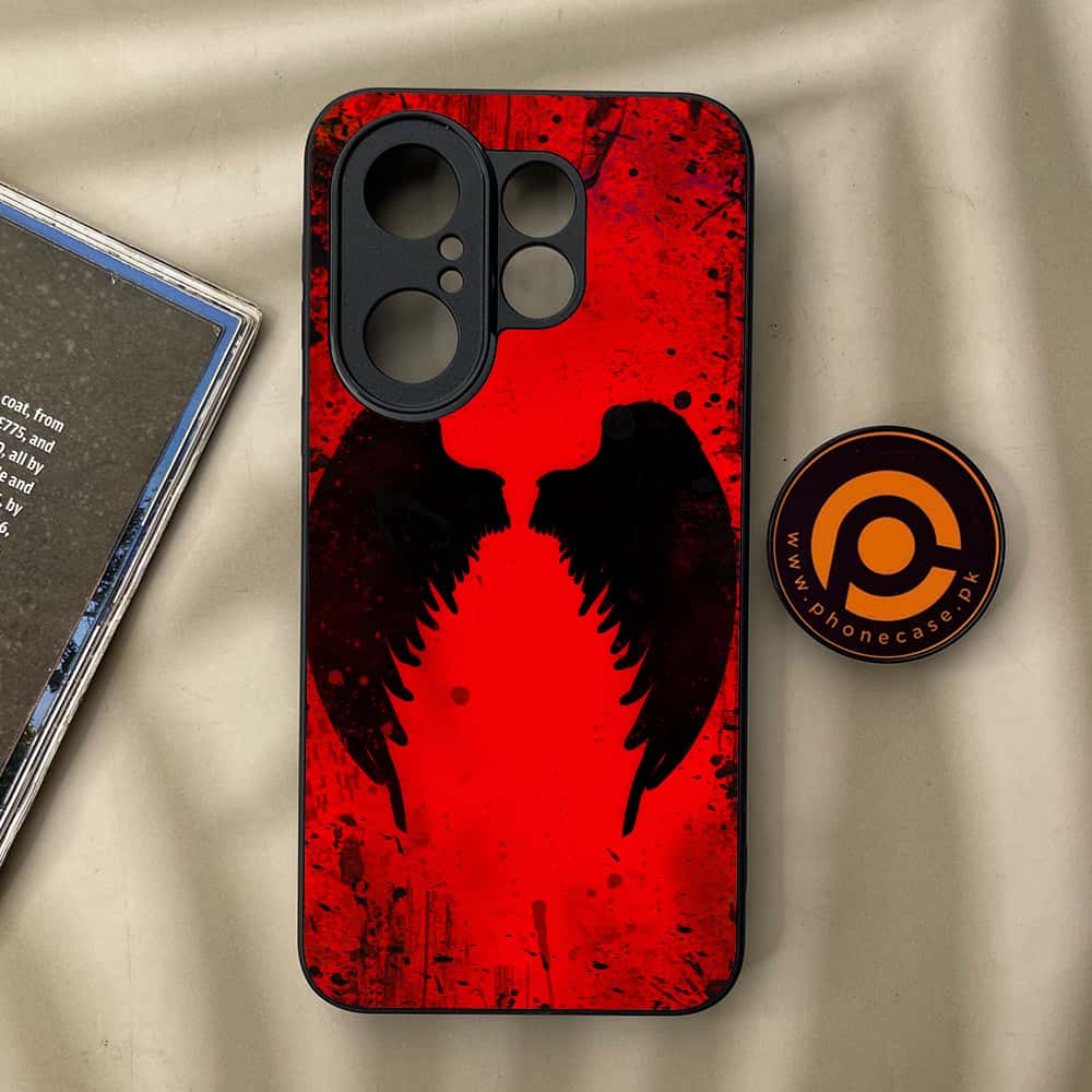 Vivo X200 FE - Angel Wings 2.0 Series - Premium Metal Printed soft Bumper Shock Proof Case