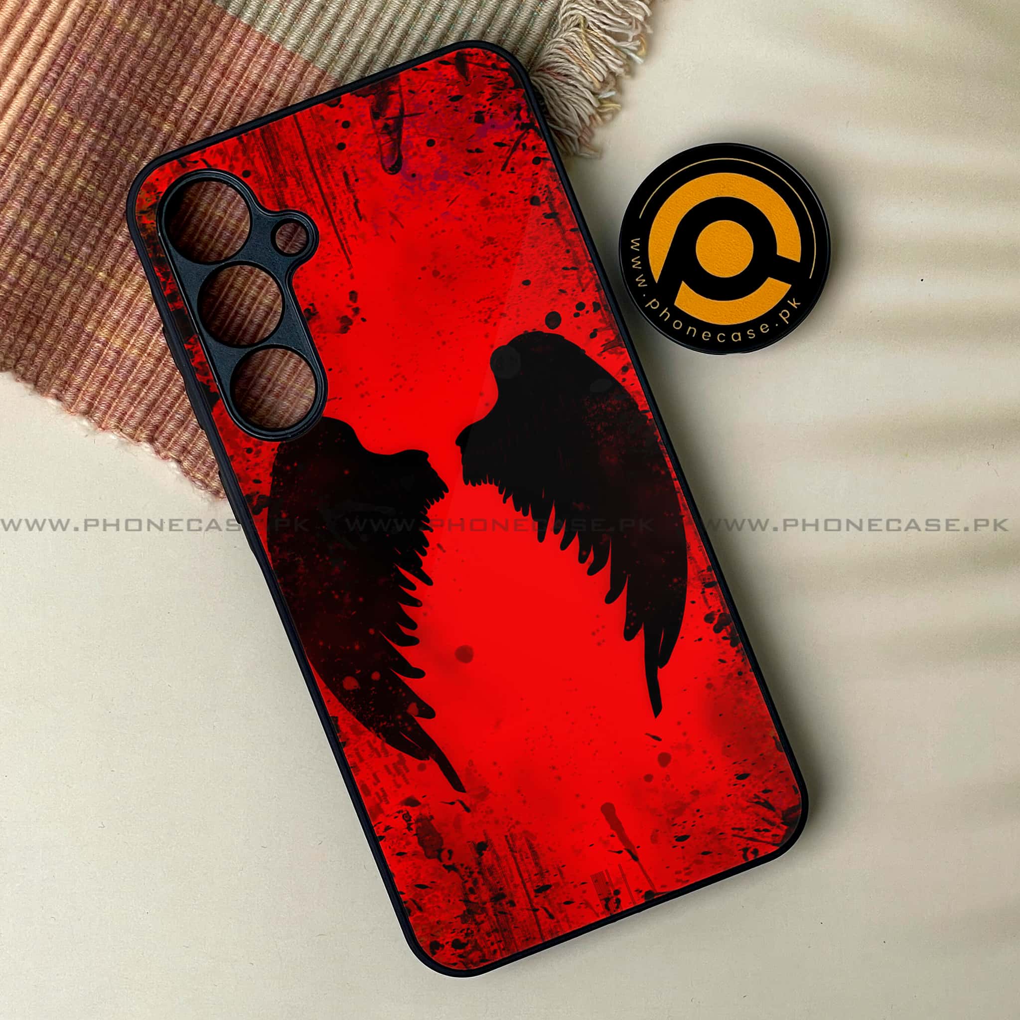 Samsung Galaxy A05s - Angel Wings 2.0 Series - Premium Metal Printed soft Bumper shock Proof Case