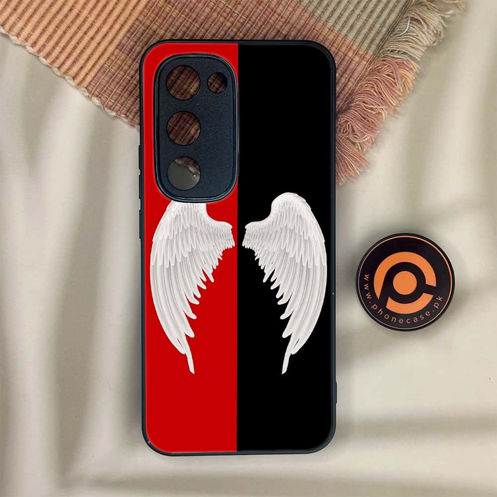 Tecno Spark 40 Pro Plus - Angel Wings 2.0 Series - Premium Metal Printed soft Bumper shock Proof Case