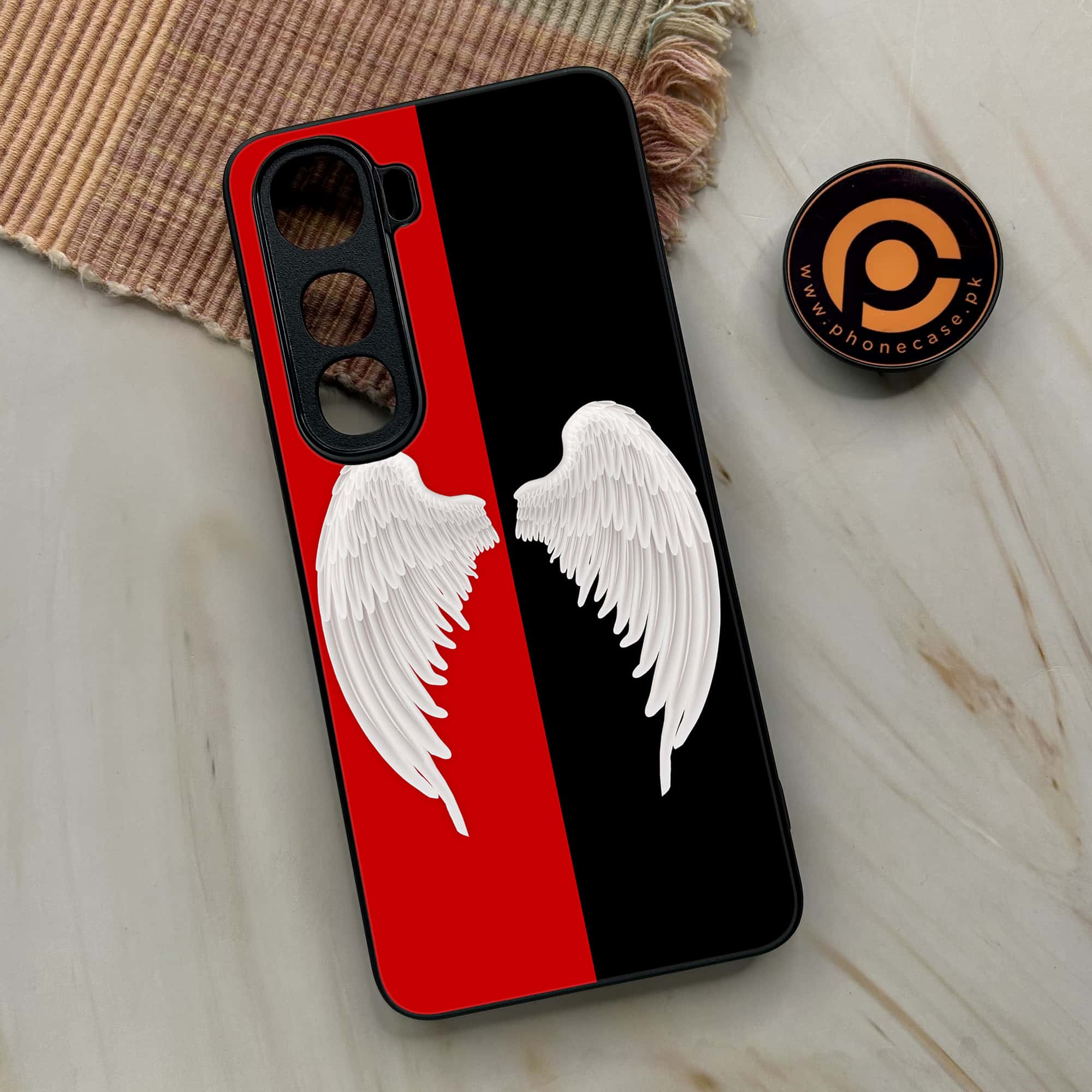 Vivo Y400 - Angel Wings 2.0 Series - Premium Metal Printed soft Bumper shock Proof Case
