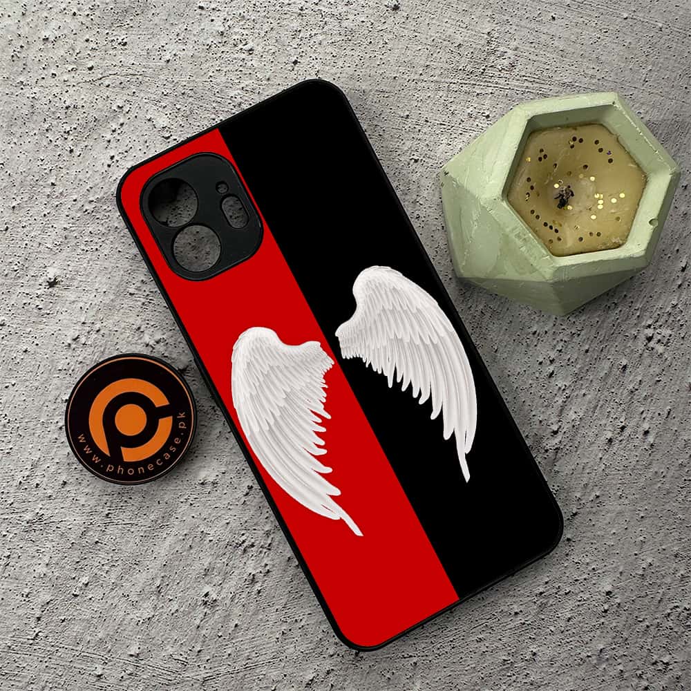 Nothing Phone 2 - Angel Wings 2.0 Series - Premium Metal  Printed soft Bumper shock Proof Case