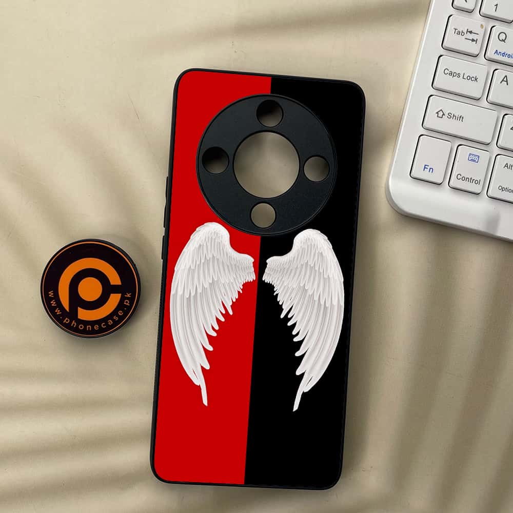 HONOR X9b 5G - Angel Wings 2.0 Series - Premium Metal  Printed soft Bumper shock Proof Case