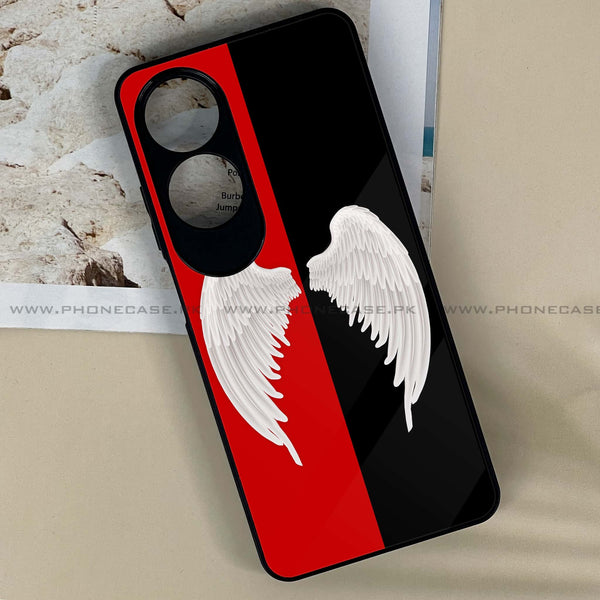 Oppo A60 - Angel Wings 2.0 Design 4 - Premium Printed Metal soft Bumper shock Proof Case CS-26045