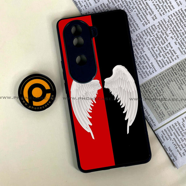 Vivo V40e - Angel Wings 2.0 Design 4  - Premium Metal Printed soft Bumper shock Proof Case  CS-34233