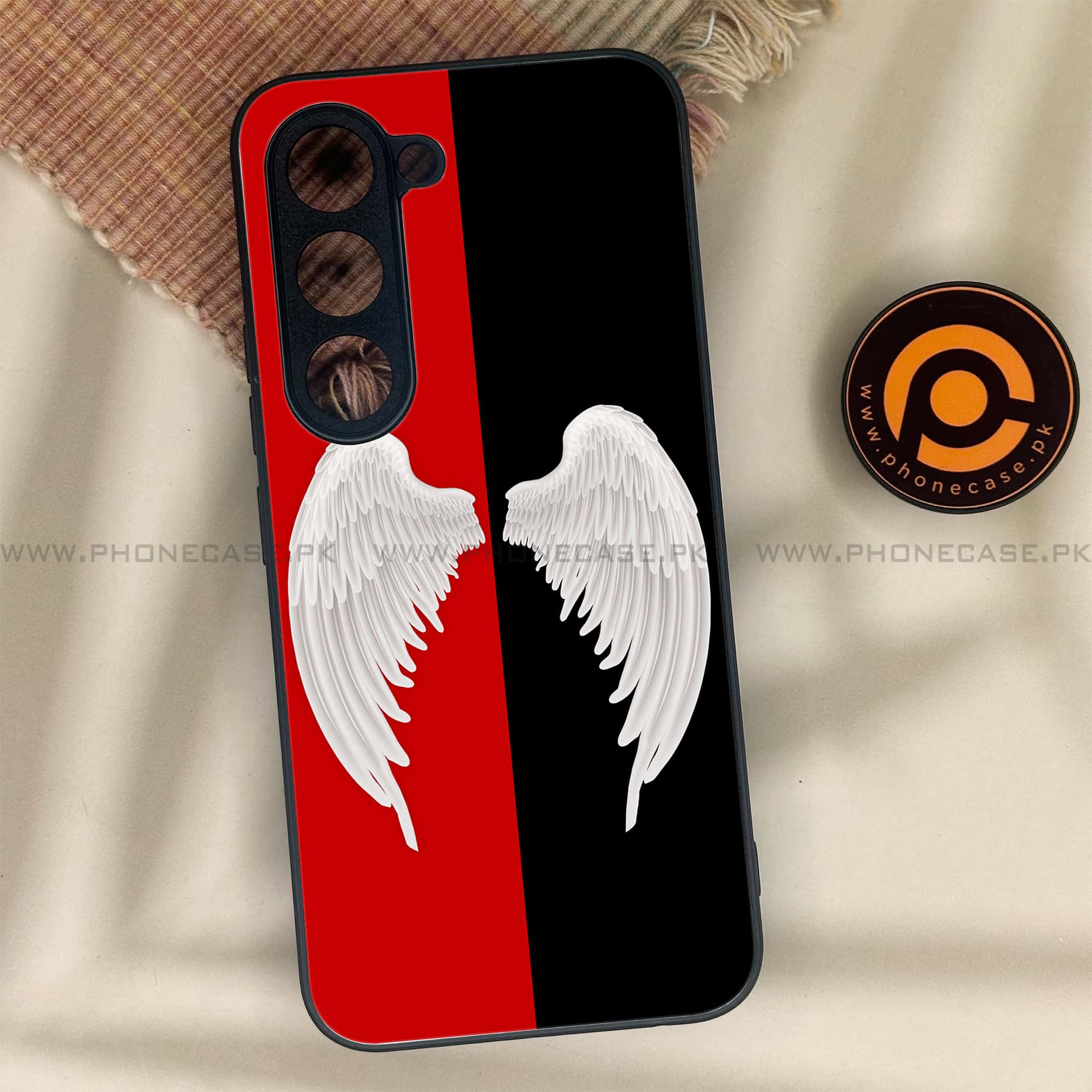 Tecno Spark 40 Pro - Angel Wings 2.0 Series - Premium Metal Printed soft Bumper shock Proof Case