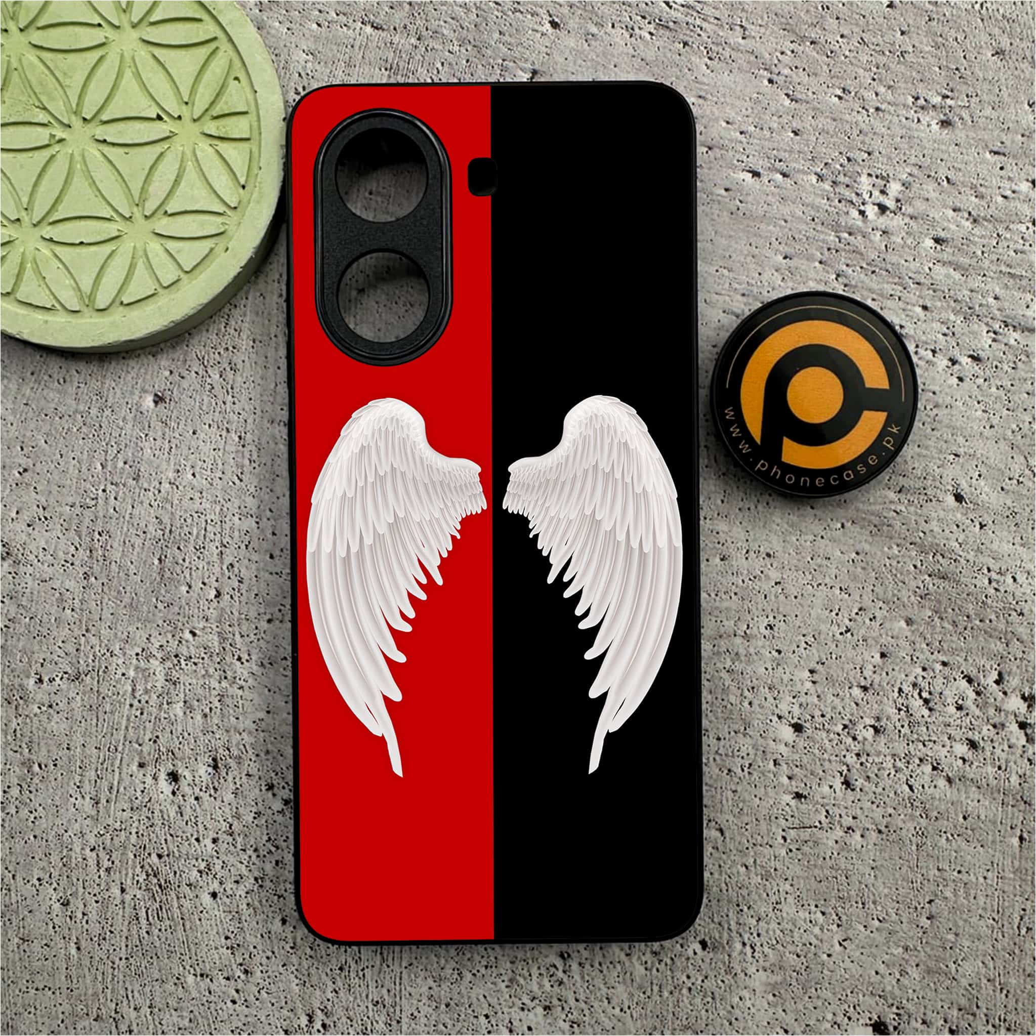 Xiaomi Redmi Turbo 4 - Angel Wings 2.0 Series - Premium Metal Printed soft Bumper shock Proof Case