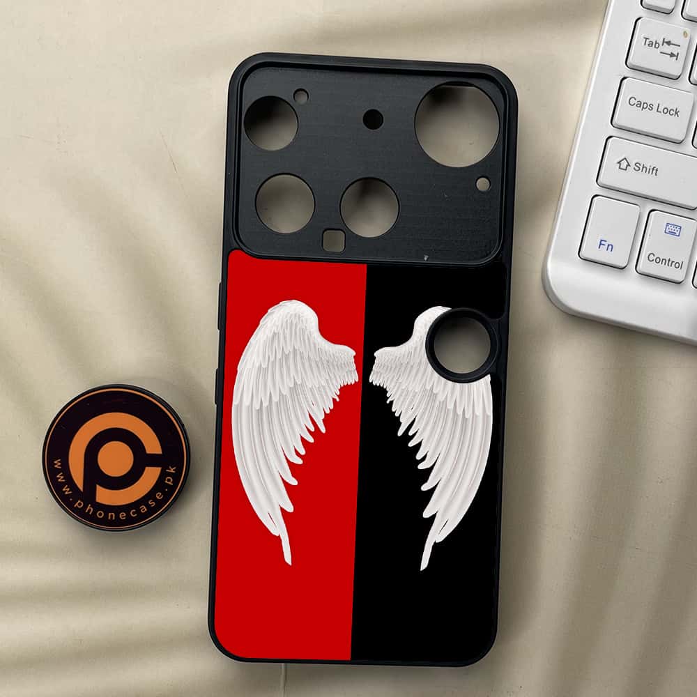 Nothing Phone 3 - Angel Wings 2.0 Series - Premium Metal  Printed soft Bumper shock Proof Case