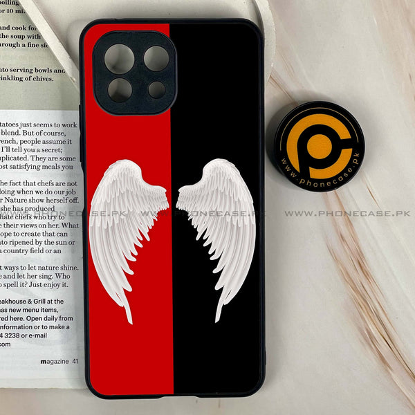 Mi 11 Lite - Angel Wings 2.0 Design 4 - Premium Printed Glass soft Bumper shock Proof Case CS-14019