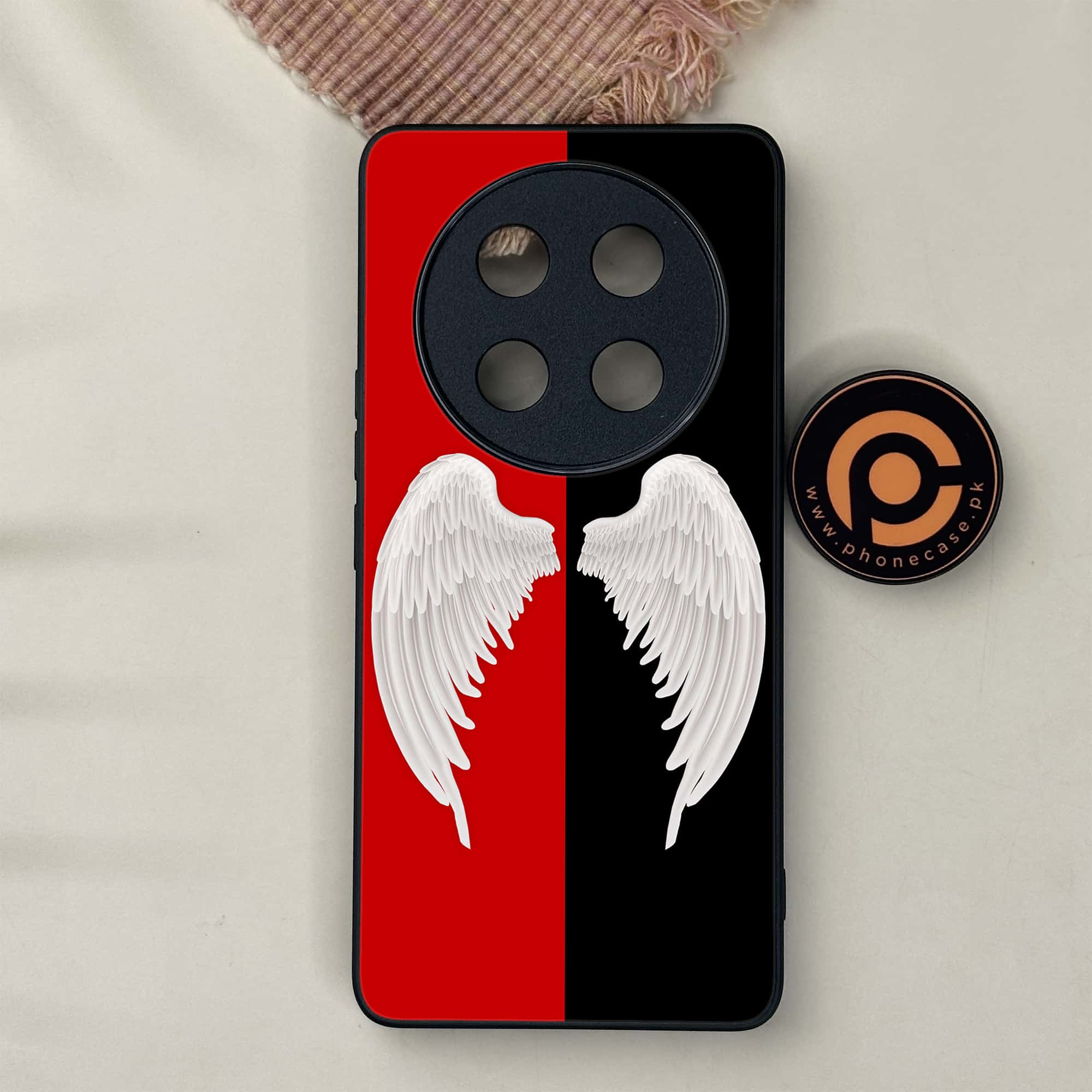 Honor X9c 5G - Angel Wings 2.0 Series - Premium Metal Printed soft Bumper shock Proof Case