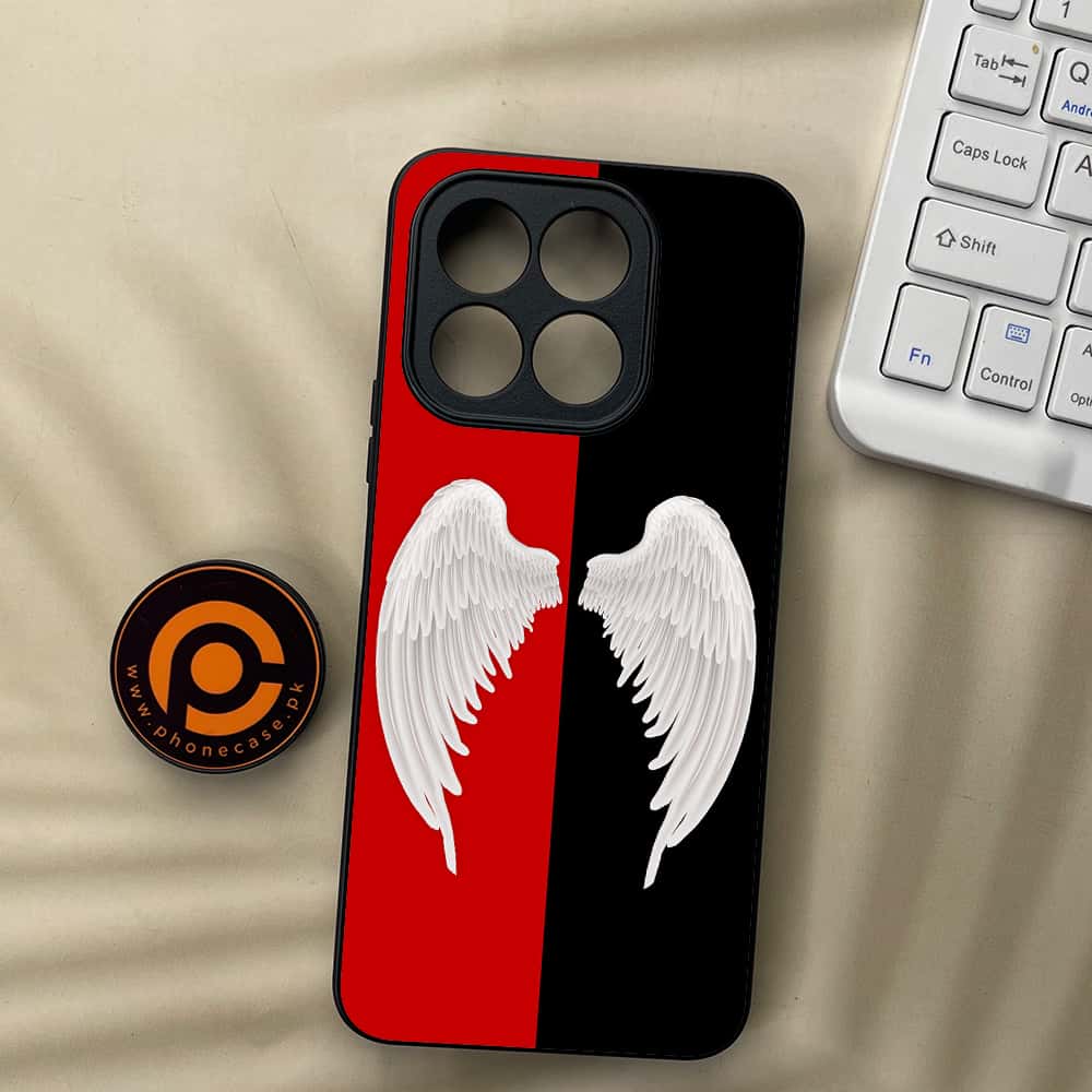 Honor X5b Plus - Angel Wings 2.0 Series - Premium Metal  Printed soft Bumper shock Proof Case