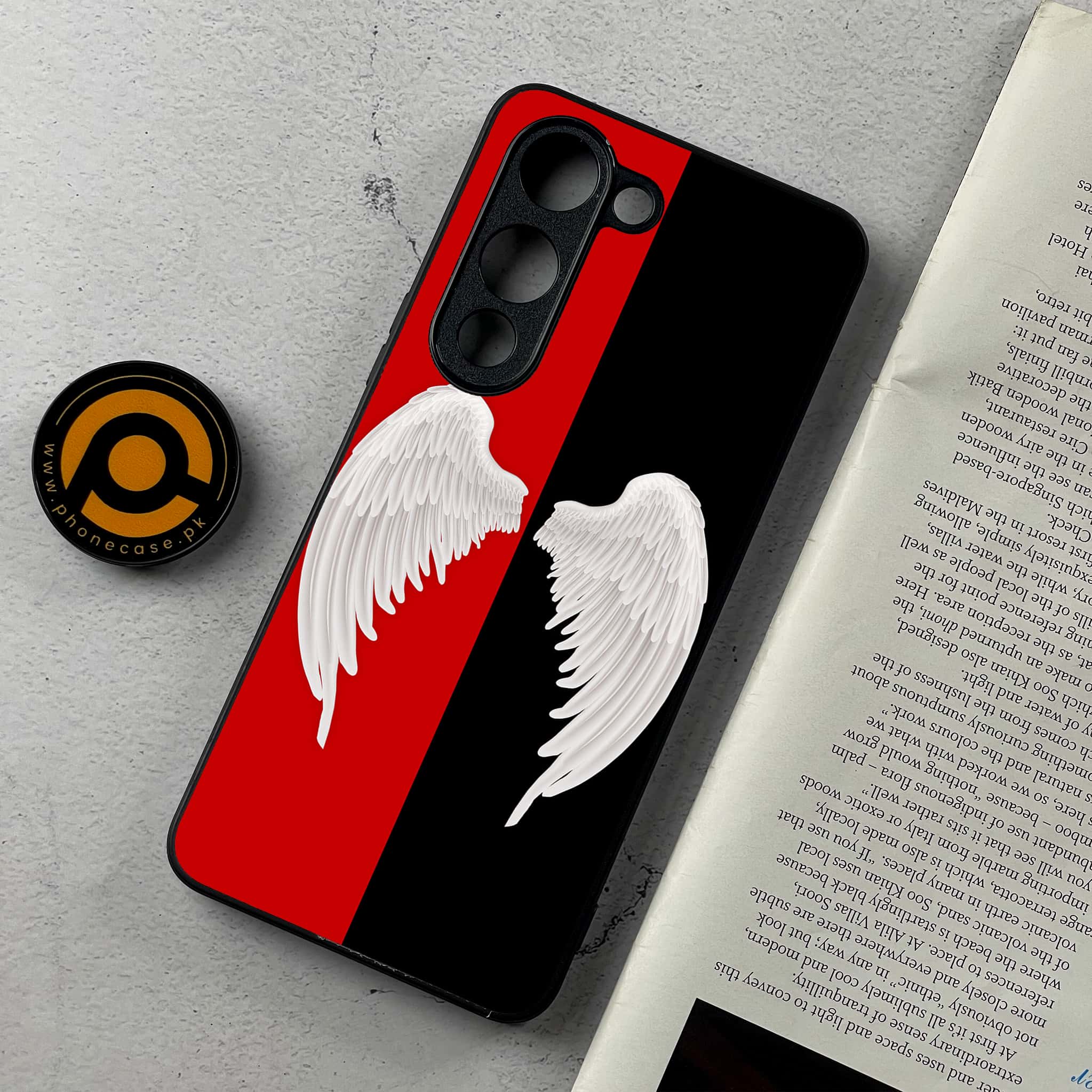 Vivo Y04 - Angel Wings 2.0 Series - Premium Metal Printed Soft Bumper Shockproof Case