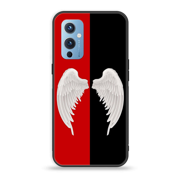 OnePlus 9 - Angel Wings 2.0 Design 4 - Premium Printed Glass soft Bumper shock Proof Case CS-16267 CS-19222  CS-21466