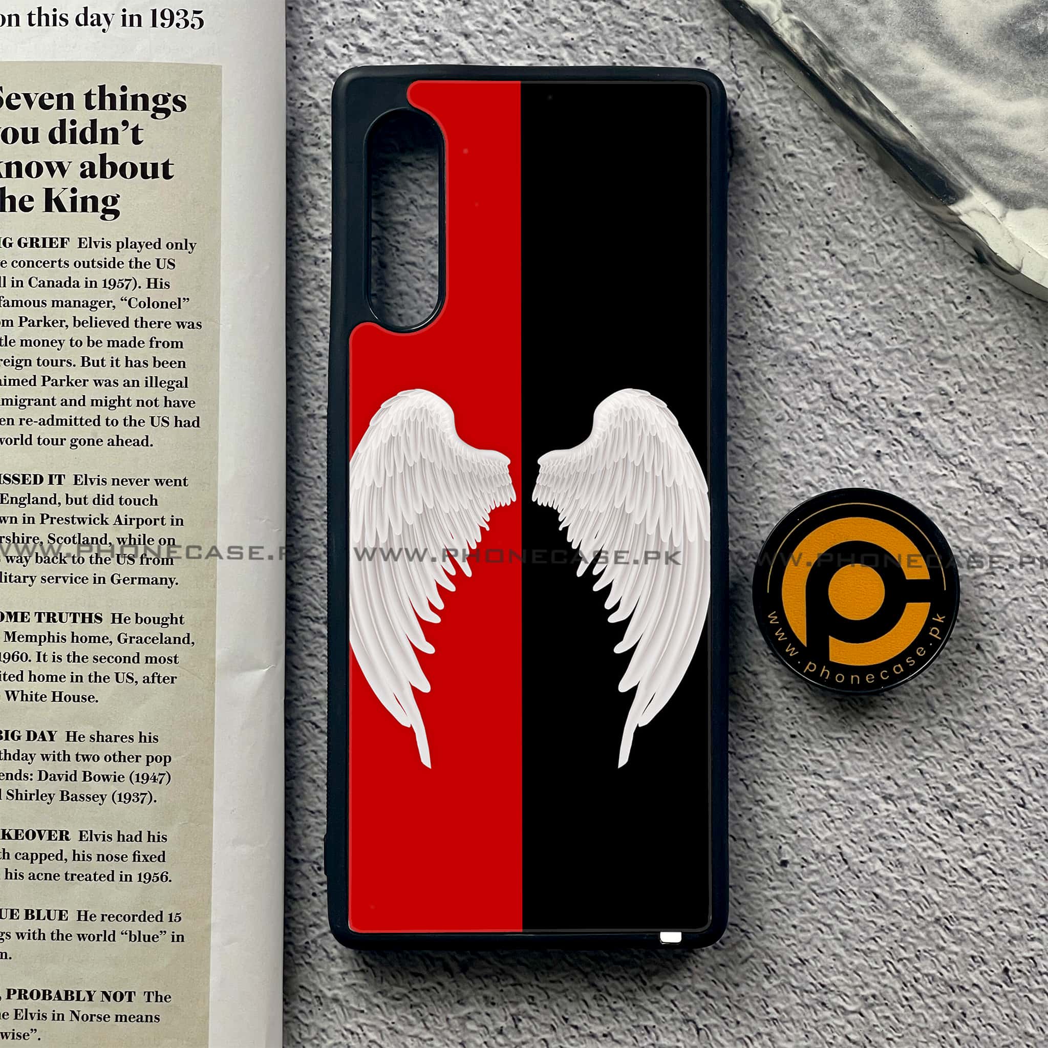 LG G9 - Angel Wings 2.0 Series - Premium Metal Printed soft Bumper shock Proof Case