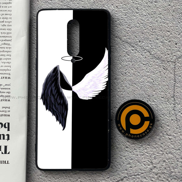 OnePlus 8 - Angel Wings 2.0 Design 5- Premium Printed Glass soft Bumper shock Proof Case CS-45593