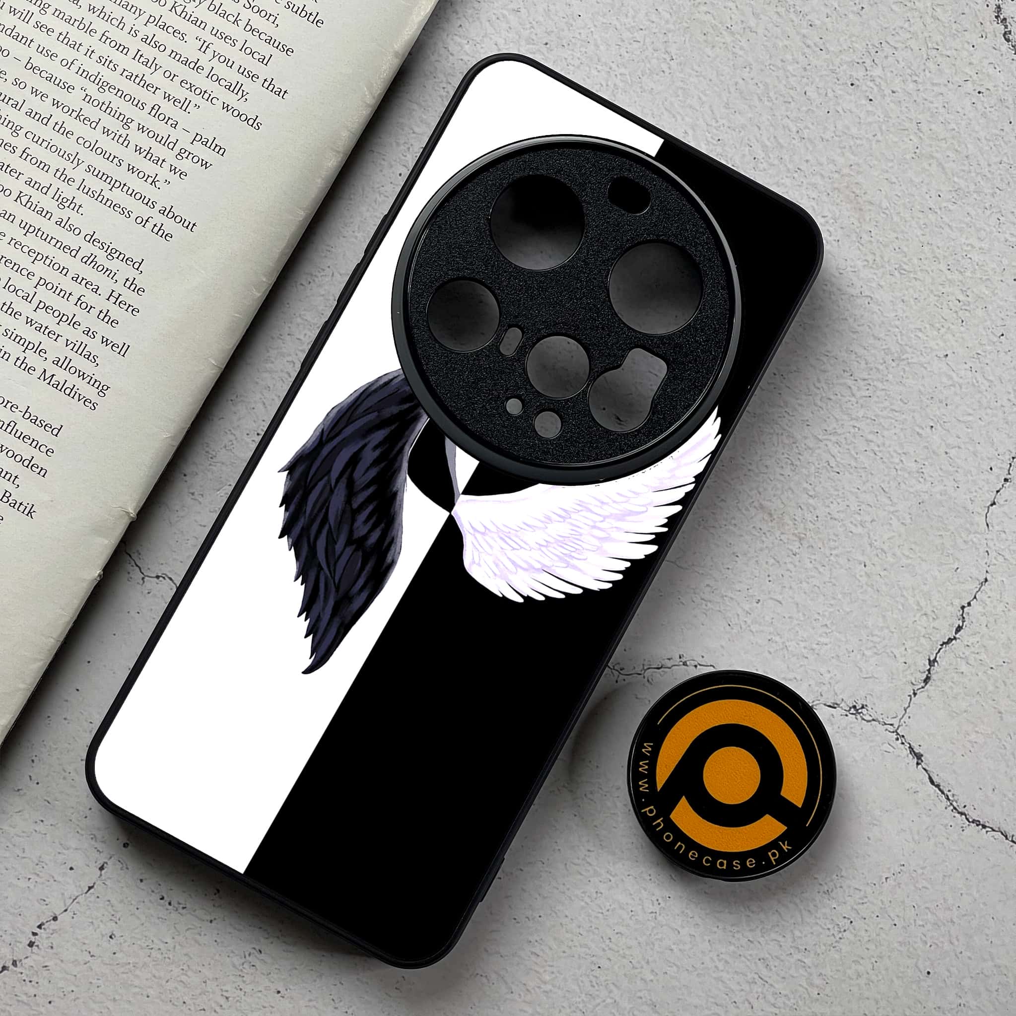 Xiaomi 15 Ultra - Angel Wings 2.0 Series - Premium Metal Printed Soft Bumper Shockproof Case