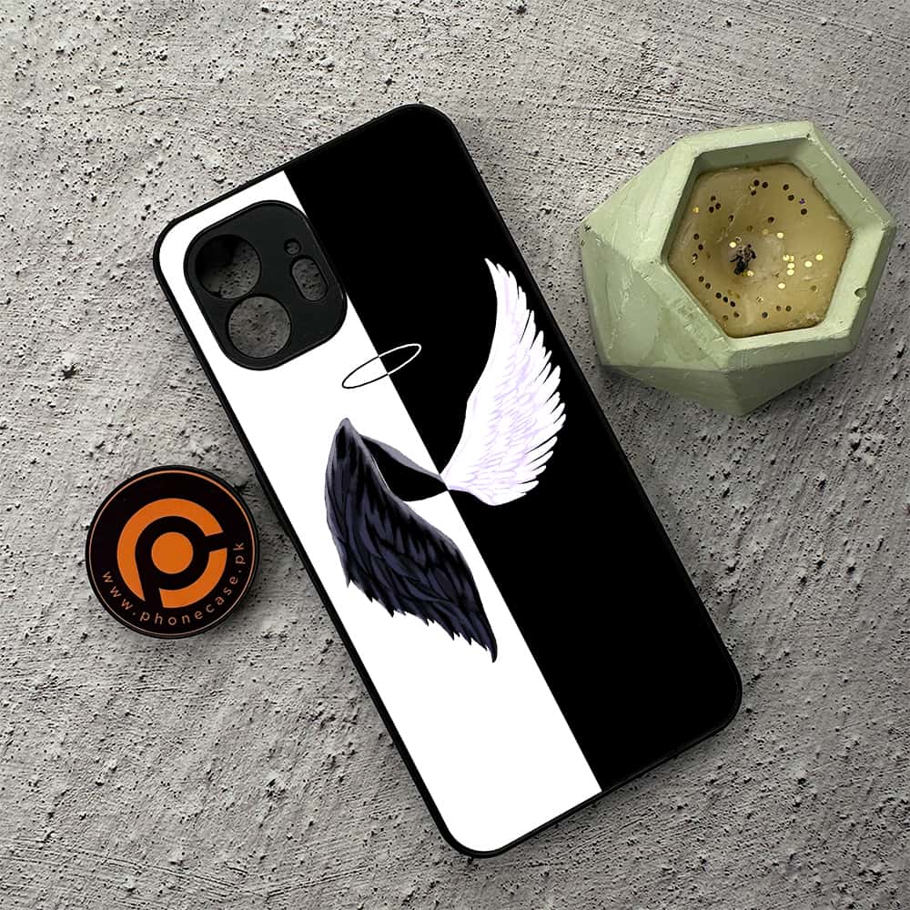 Nothing Phone 2 - Angel Wings 2.0 Series - Premium Metal  Printed soft Bumper shock Proof Case