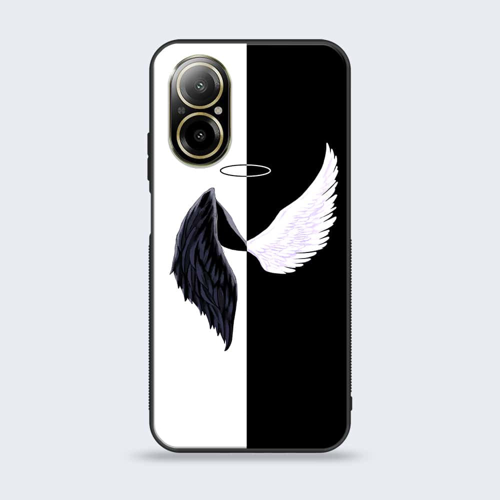 Realme C67 - Angel Wings 2.0 Series - Premium Printed Glass soft Bumper shock Proof Case