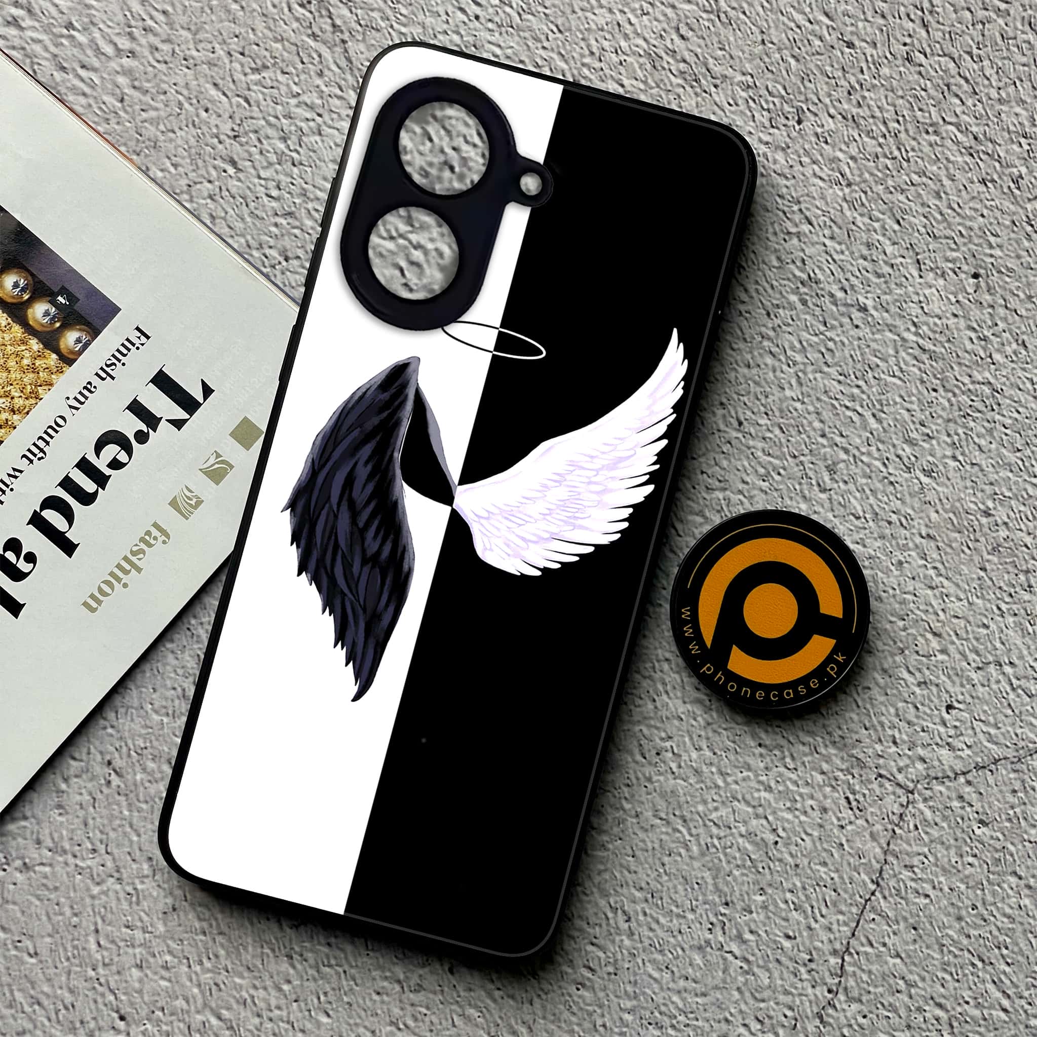Xiaomi Redmi A5 - Angel Wings 2.0 Series - Premium Metal Printed soft Bumper shock Proof Case